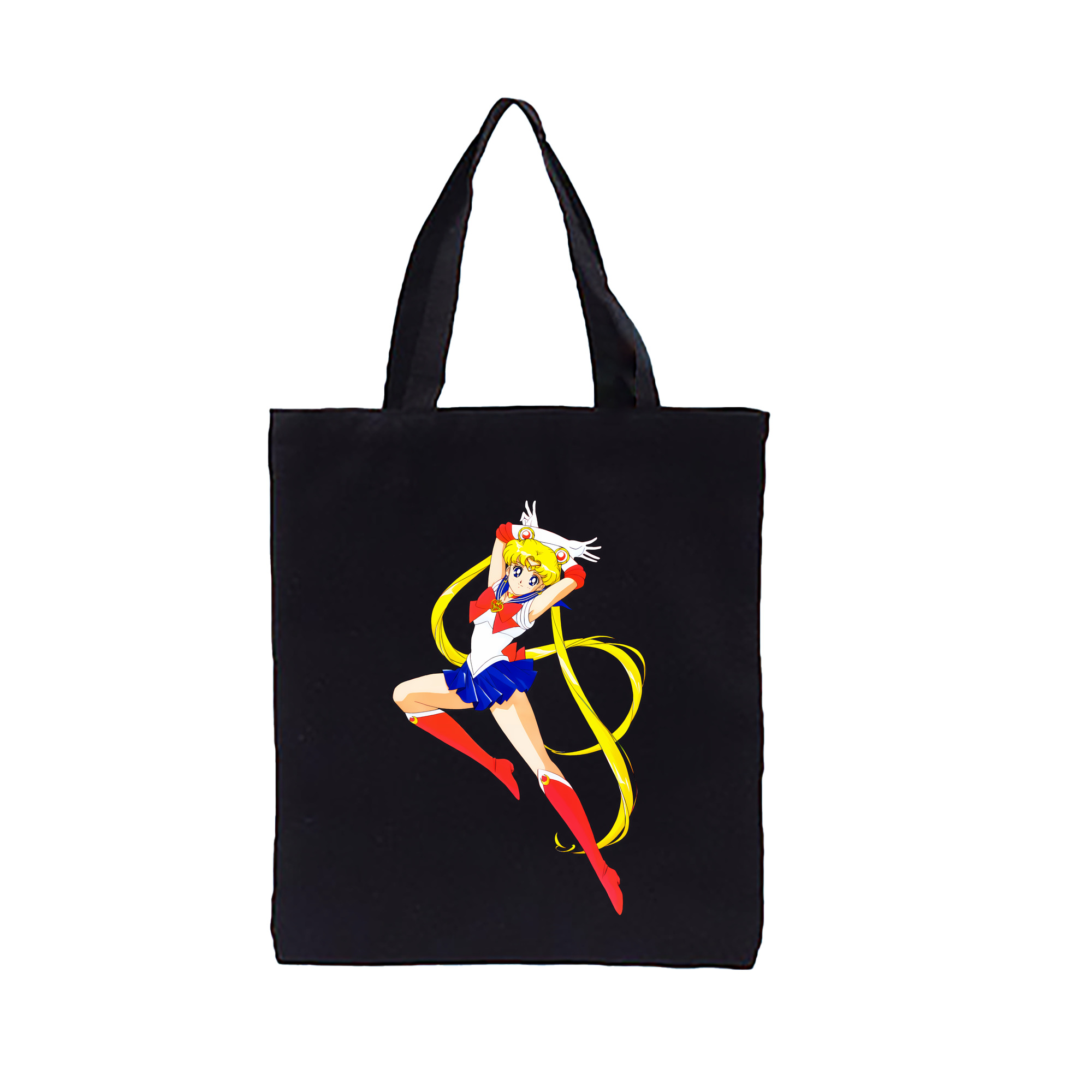（画像用） 美少女戦士セーラームーン 月野 うさぎ つきの うさぎ Sailor Moon Tsukino Usagi 縦型キャンバス生地手提げバッグ　トートバッグ