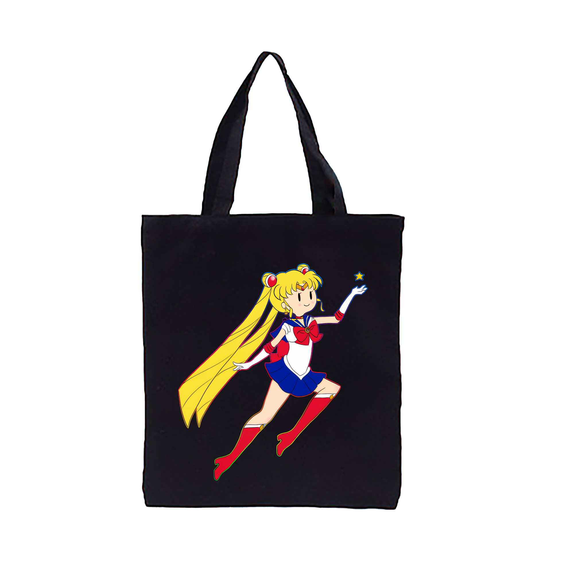（画像用） 美少女戦士セーラームーン 月野 うさぎ つきの うさぎ Sailor Moon Tsukino Usagi 縦型キャンバス生地手提げバッグ　トートバッグ
