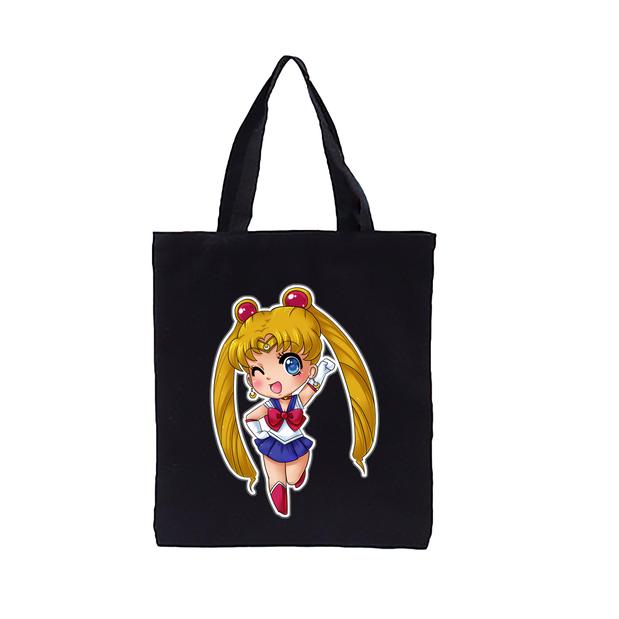 （画像用） 美少女戦士セーラームーン 月野 うさぎ つきの うさぎ Sailor Moon Tsukino Usagi 縦型キャンバス生地手提げバッグ　トートバッグ