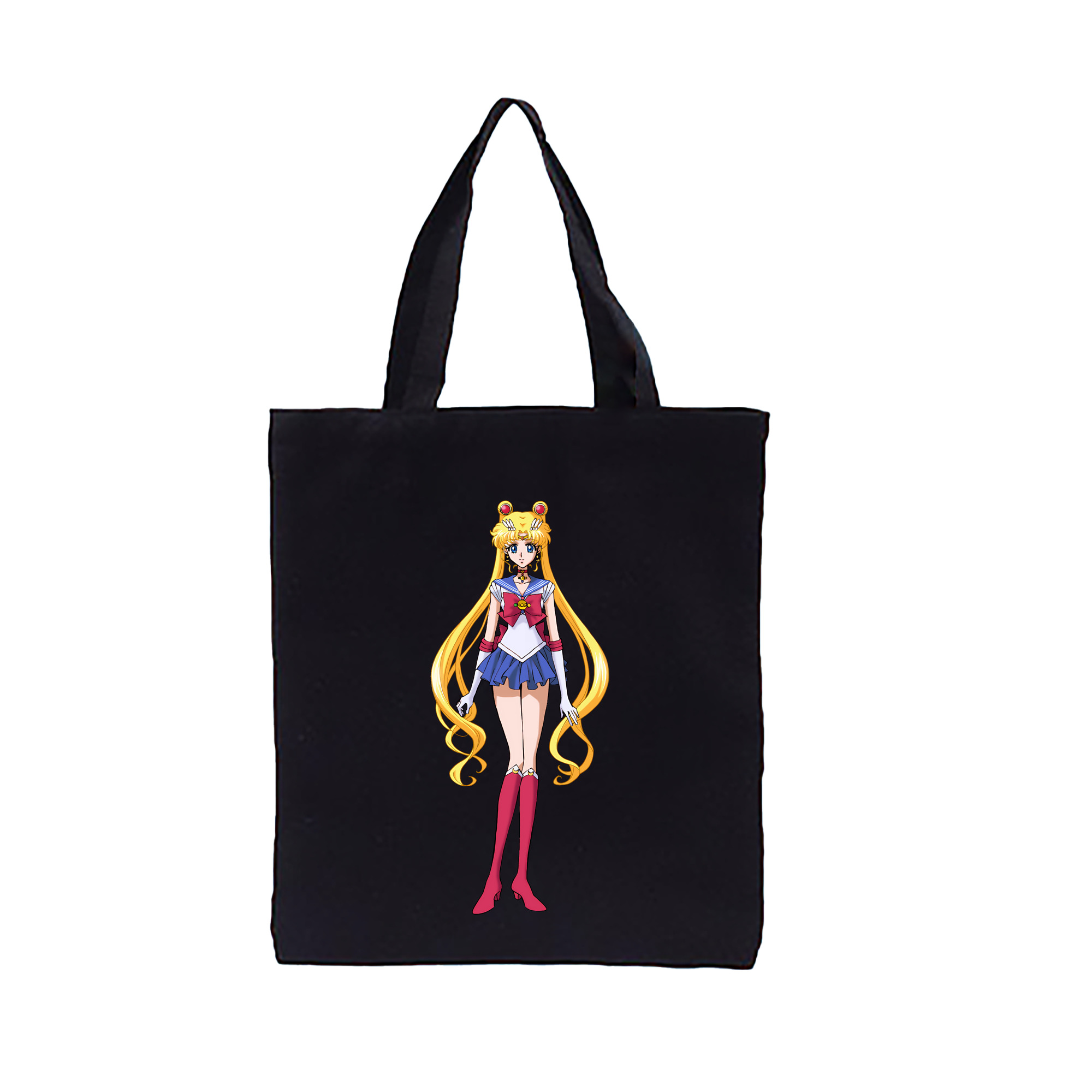 （画像用） 美少女戦士セーラームーン 月野 うさぎ つきの うさぎ Sailor Moon Tsukino Usagi 縦型キャンバス生地手提げバッグ　トートバッグ