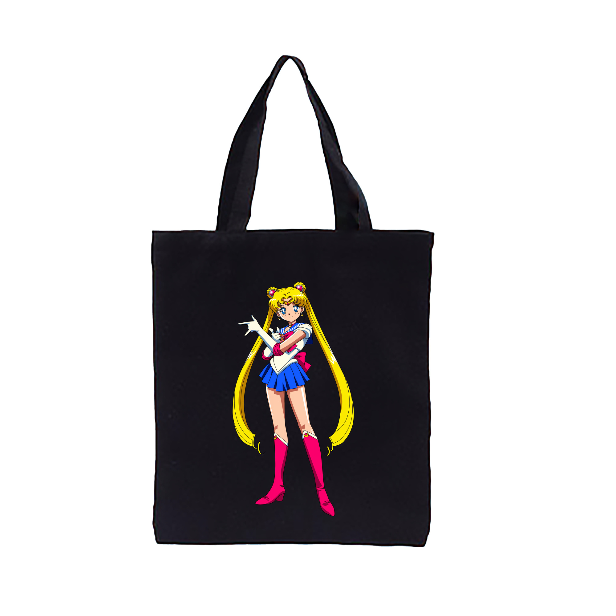 （画像用） 美少女戦士セーラームーン 月野 うさぎ つきの うさぎ Sailor Moon Tsukino Usagi 縦型キャンバス生地手提げバッグ　トートバッグ