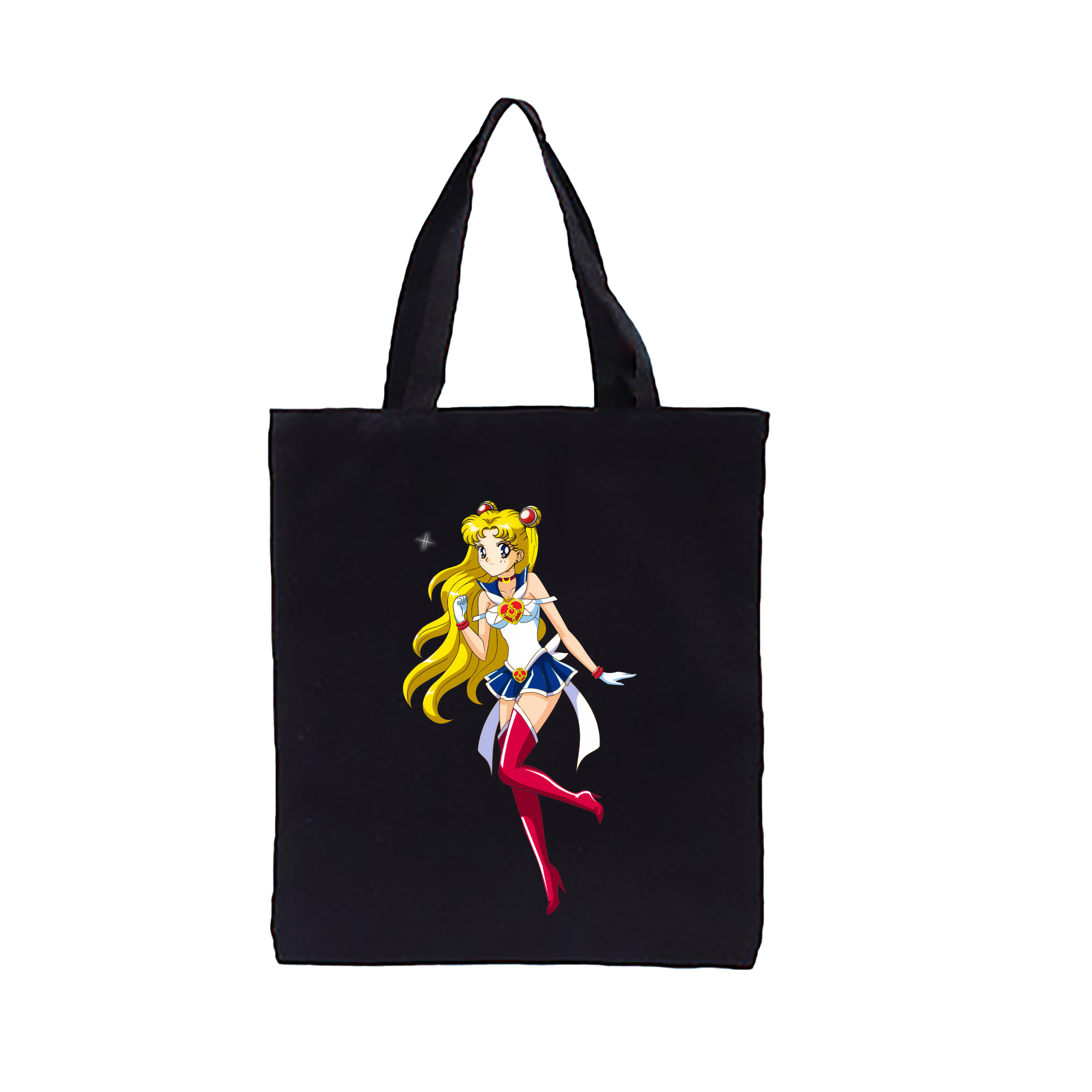（画像用） 美少女戦士セーラームーン 月野 うさぎ つきの うさぎ Sailor Moon Tsukino Usagi 縦型キャンバス生地手提げバッグ　トートバッグ