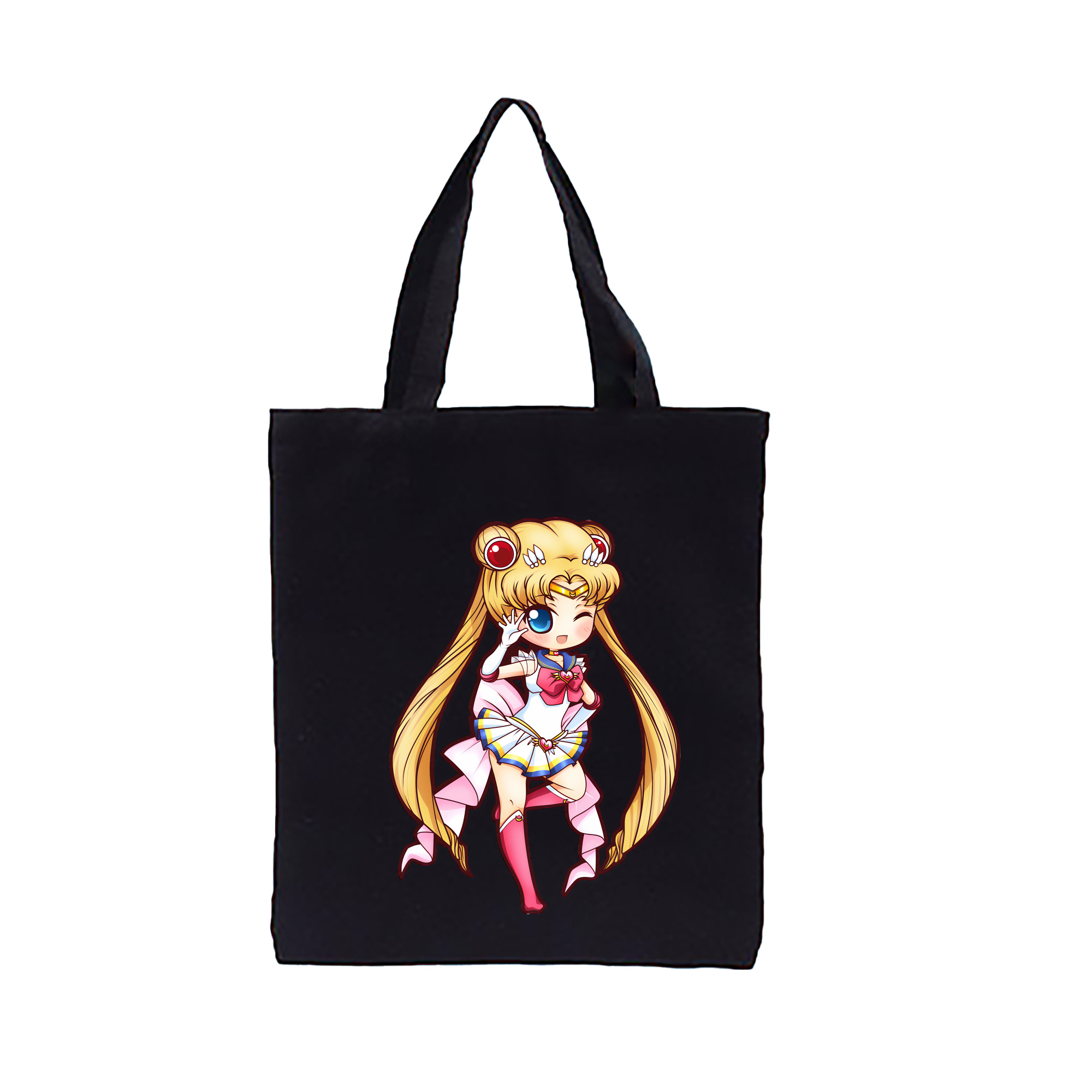 （画像用） 美少女戦士セーラームーン 月野 うさぎ つきの うさぎ Sailor Moon Tsukino Usagi 縦型キャンバス生地手提げバッグ　トートバッグ