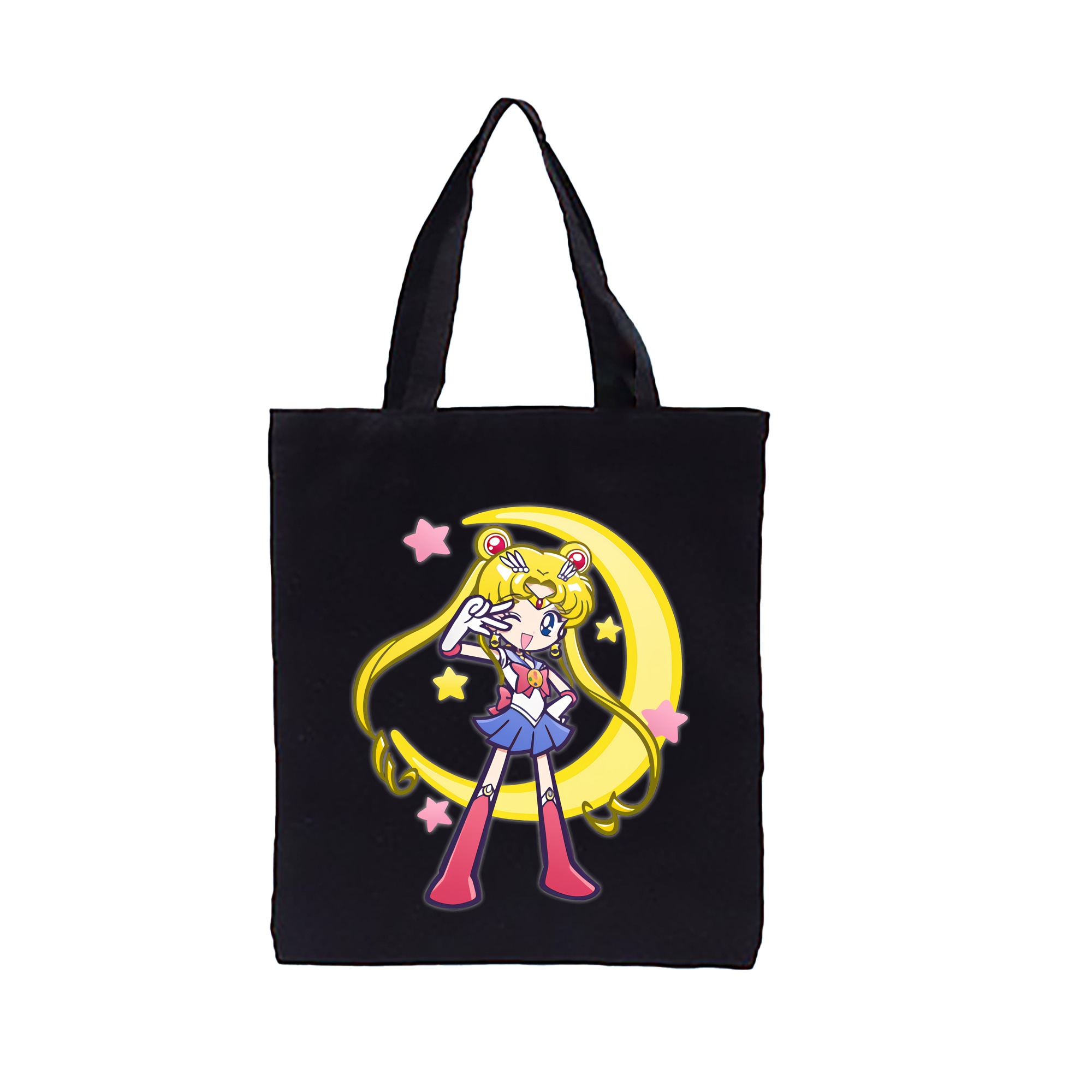 （画像用） 美少女戦士セーラームーン 月野 うさぎ つきの うさぎ Sailor Moon Tsukino Usagi 縦型キャンバス生地手提げバッグ　トートバッグ