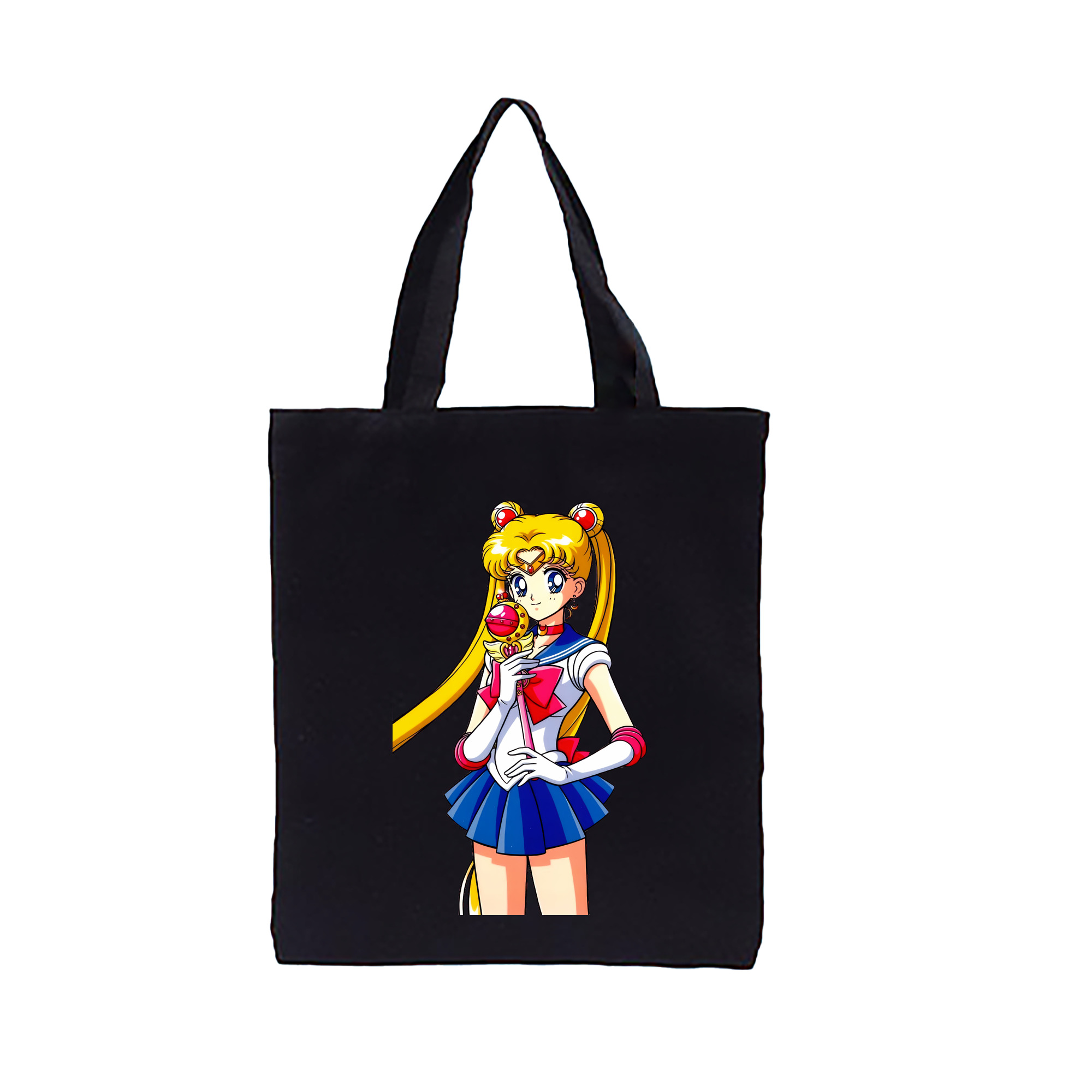 （画像用） 美少女戦士セーラームーン 月野 うさぎ つきの うさぎ Sailor Moon Tsukino Usagi 縦型キャンバス生地手提げバッグ　トートバッグ