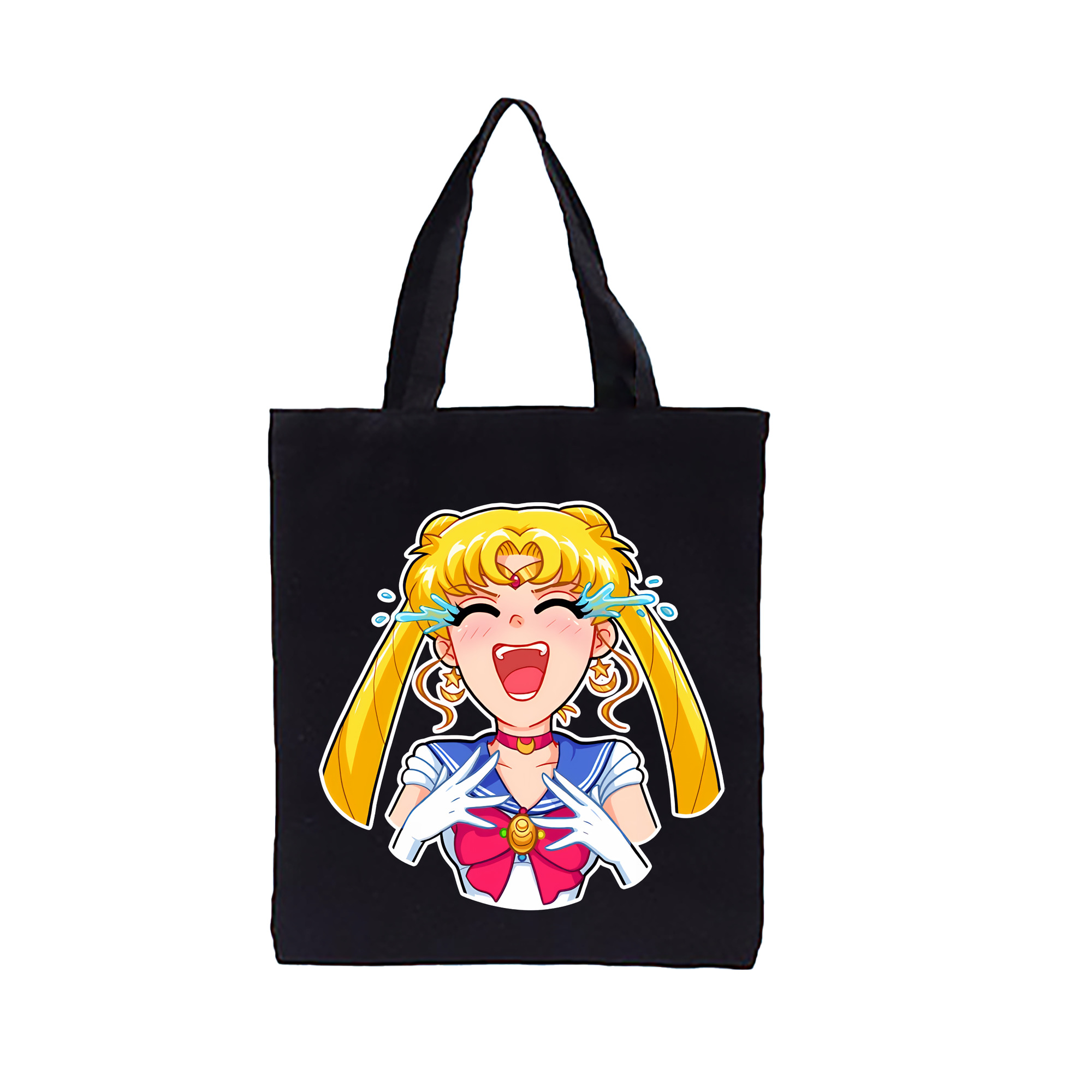 （画像用） 美少女戦士セーラームーン 月野 うさぎ つきの うさぎ Sailor Moon Tsukino Usagi 縦型キャンバス生地手提げバッグ　トートバッグ