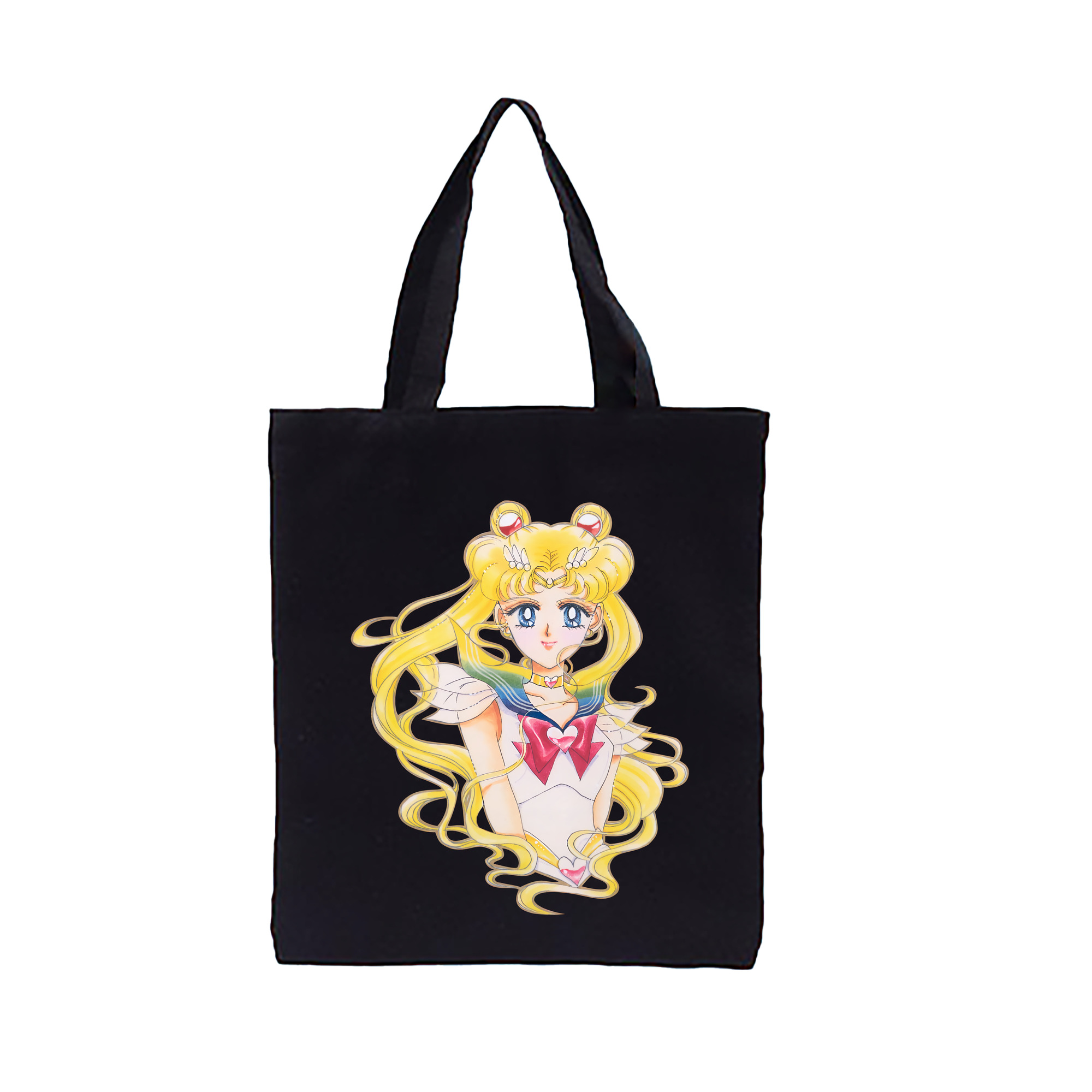 （画像用） 美少女戦士セーラームーン 月野 うさぎ つきの うさぎ Sailor Moon Tsukino Usagi 縦型キャンバス生地手提げバッグ　トートバッグ