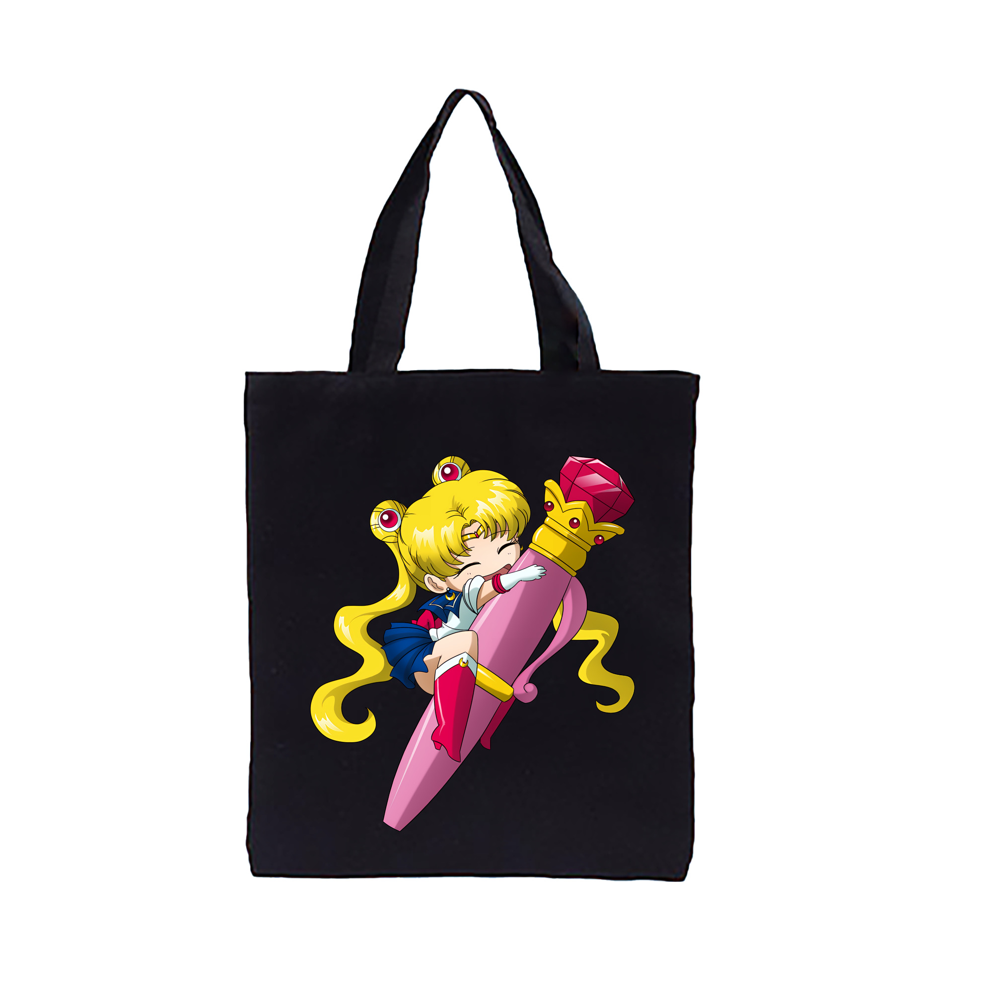 （画像用） 美少女戦士セーラームーン 月野 うさぎ つきの うさぎ Sailor Moon Tsukino Usagi 縦型キャンバス生地手提げバッグ　トートバッグ
