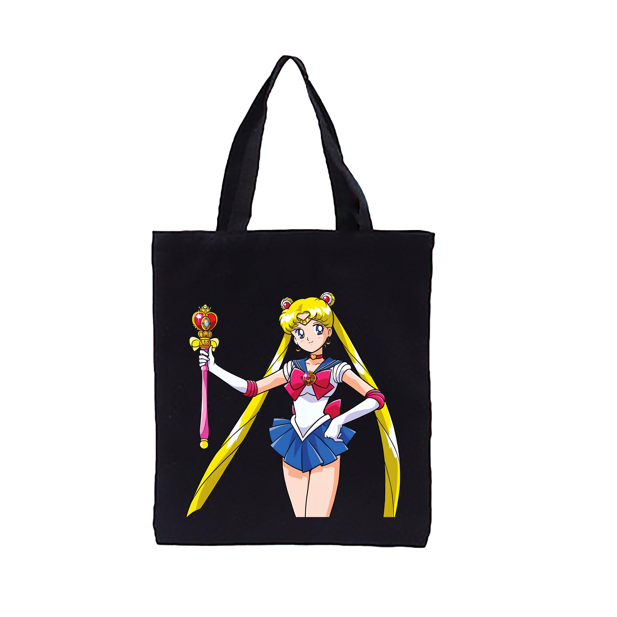 （画像用） 美少女戦士セーラームーン 月野 うさぎ つきの うさぎ Sailor Moon Tsukino Usagi 縦型キャンバス生地手提げバッグ　トートバッグ