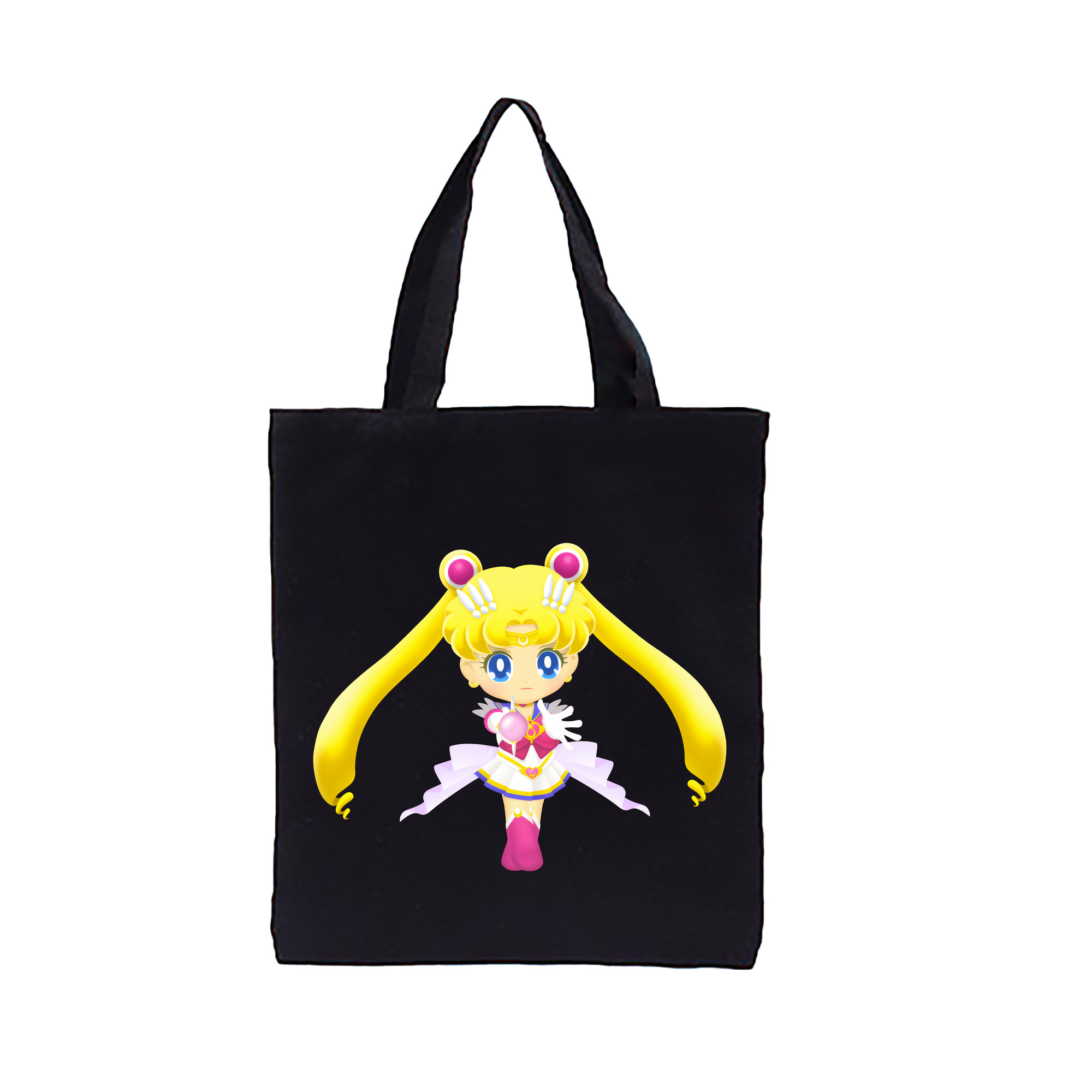 （画像用） 美少女戦士セーラームーン 月野 うさぎ つきの うさぎ Sailor Moon Tsukino Usagi 縦型キャンバス生地手提げバッグ　トートバッグ