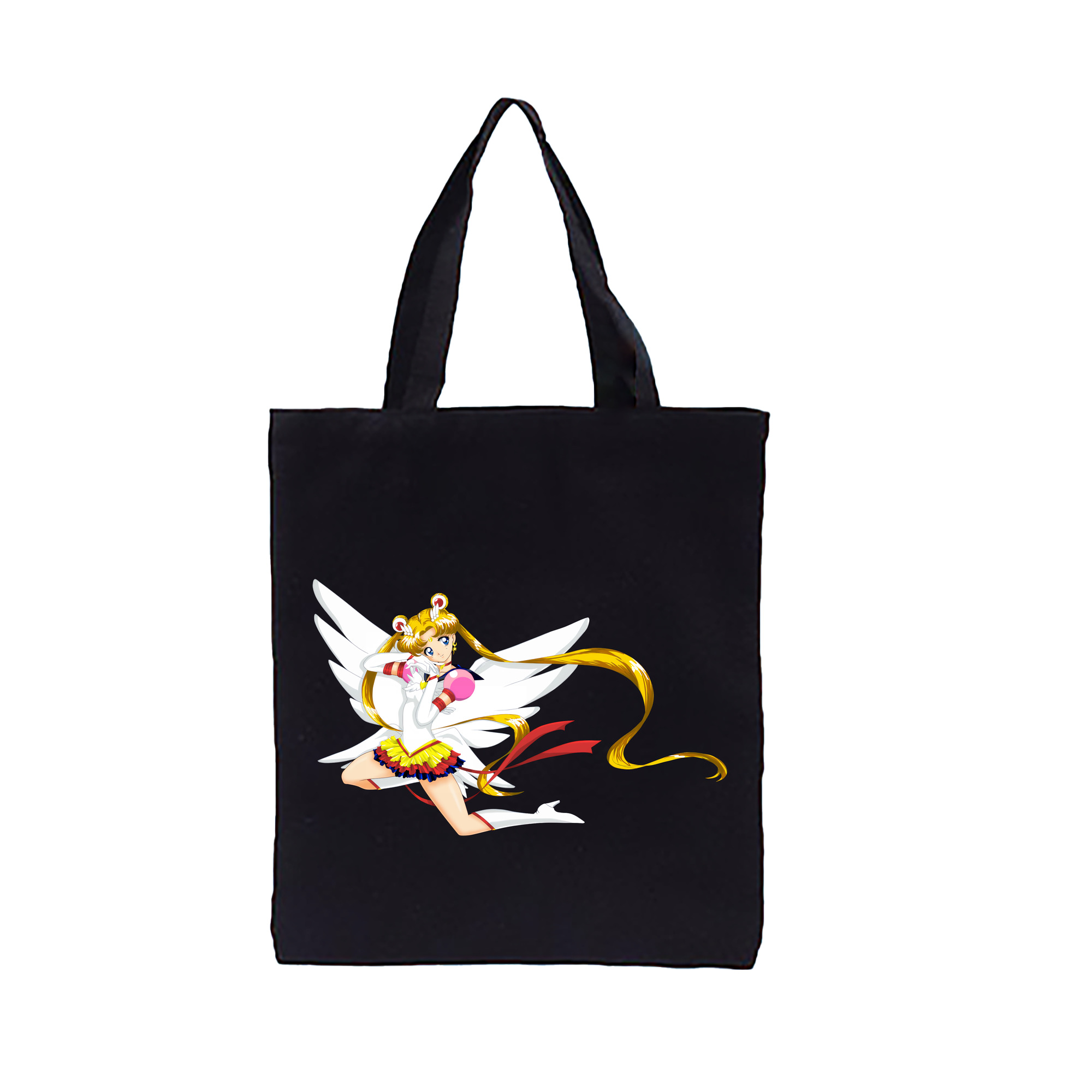 （画像用） 美少女戦士セーラームーン 月野 うさぎ つきの うさぎ Sailor Moon Tsukino Usagi 縦型キャンバス生地手提げバッグ　トートバッグ