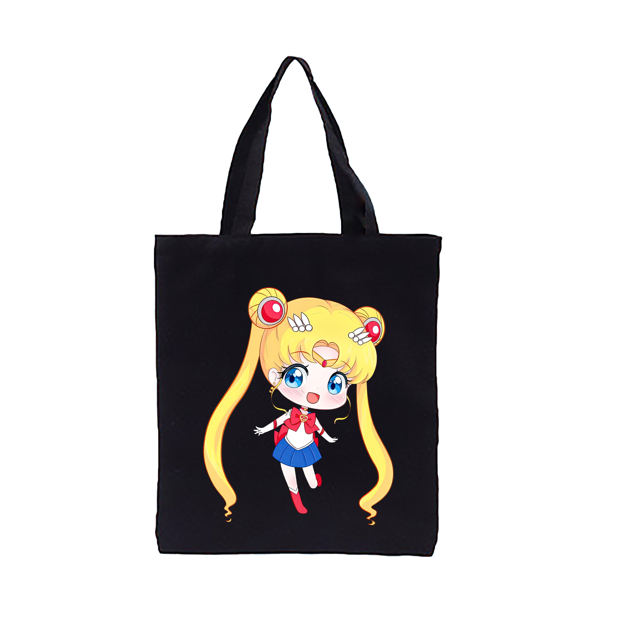 （画像用） 美少女戦士セーラームーン 月野 うさぎ つきの うさぎ Sailor Moon Tsukino Usagi 縦型キャンバス生地手提げバッグ　トートバッグ