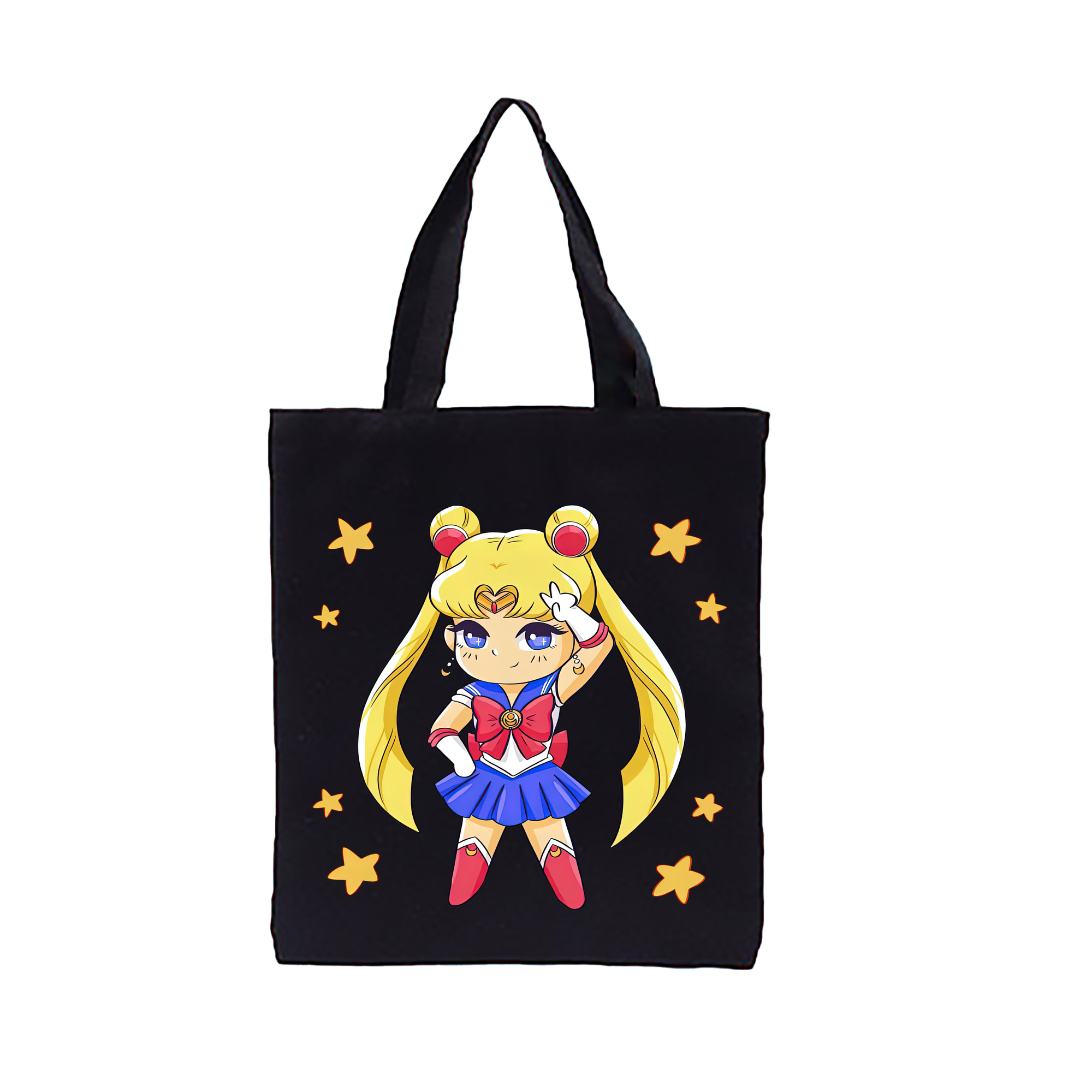 （画像用） 美少女戦士セーラームーン 月野 うさぎ つきの うさぎ Sailor Moon Tsukino Usagi 縦型キャンバス生地手提げバッグ　トートバッグ