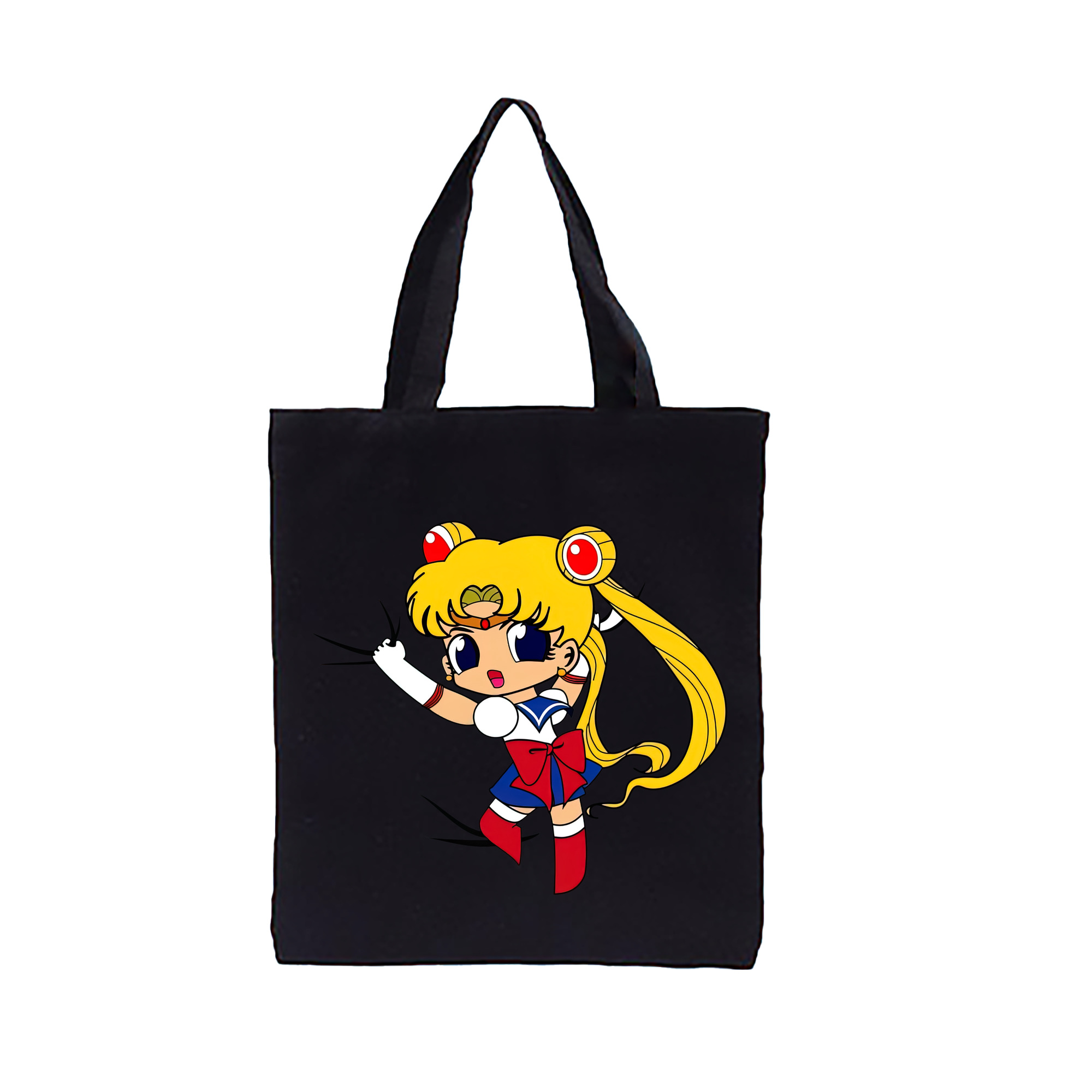 （画像用） 美少女戦士セーラームーン 月野 うさぎ つきの うさぎ Sailor Moon Tsukino Usagi 縦型キャンバス生地手提げバッグ　トートバッグ