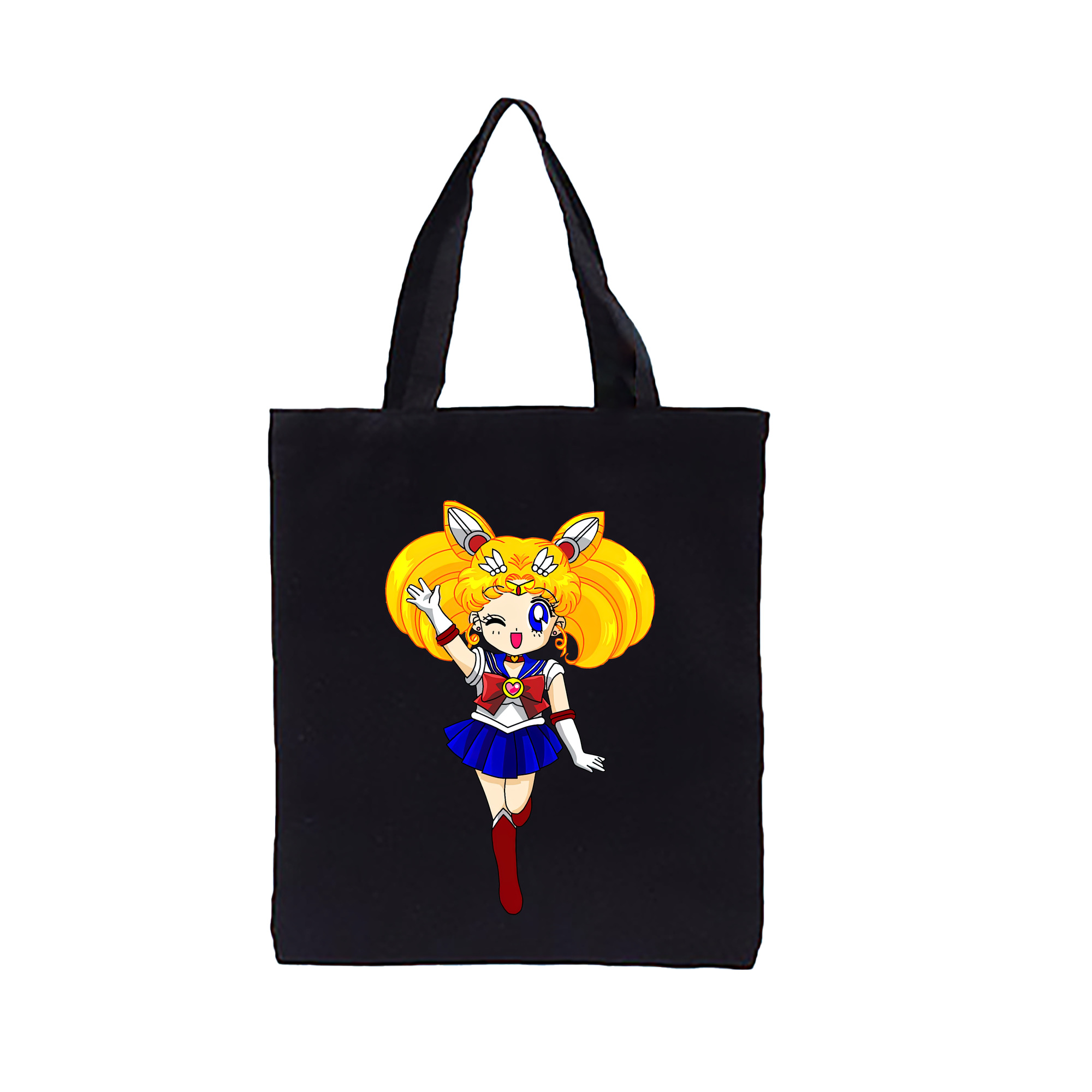 （画像用） 美少女戦士セーラームーン 月野 うさぎ つきの うさぎ Sailor Moon Tsukino Usagi 縦型キャンバス生地手提げバッグ　トートバッグ