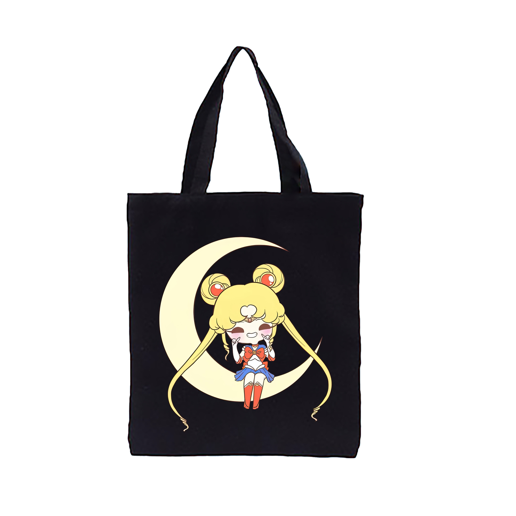 （画像用） 美少女戦士セーラームーン 月野 うさぎ つきの うさぎ Sailor Moon Tsukino Usagi 縦型キャンバス生地手提げバッグ　トートバッグ