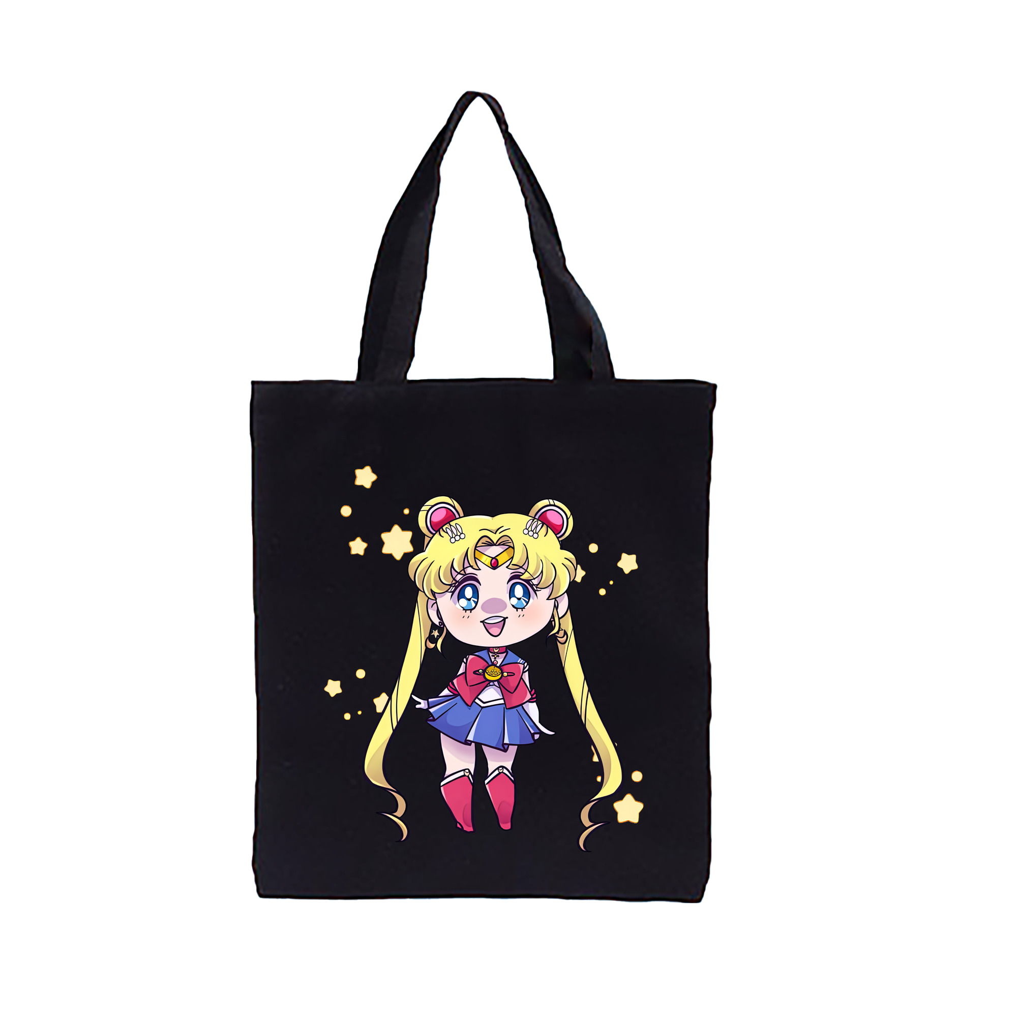（画像用） 美少女戦士セーラームーン 月野 うさぎ つきの うさぎ Sailor Moon Tsukino Usagi 縦型キャンバス生地手提げバッグ　トートバッグ