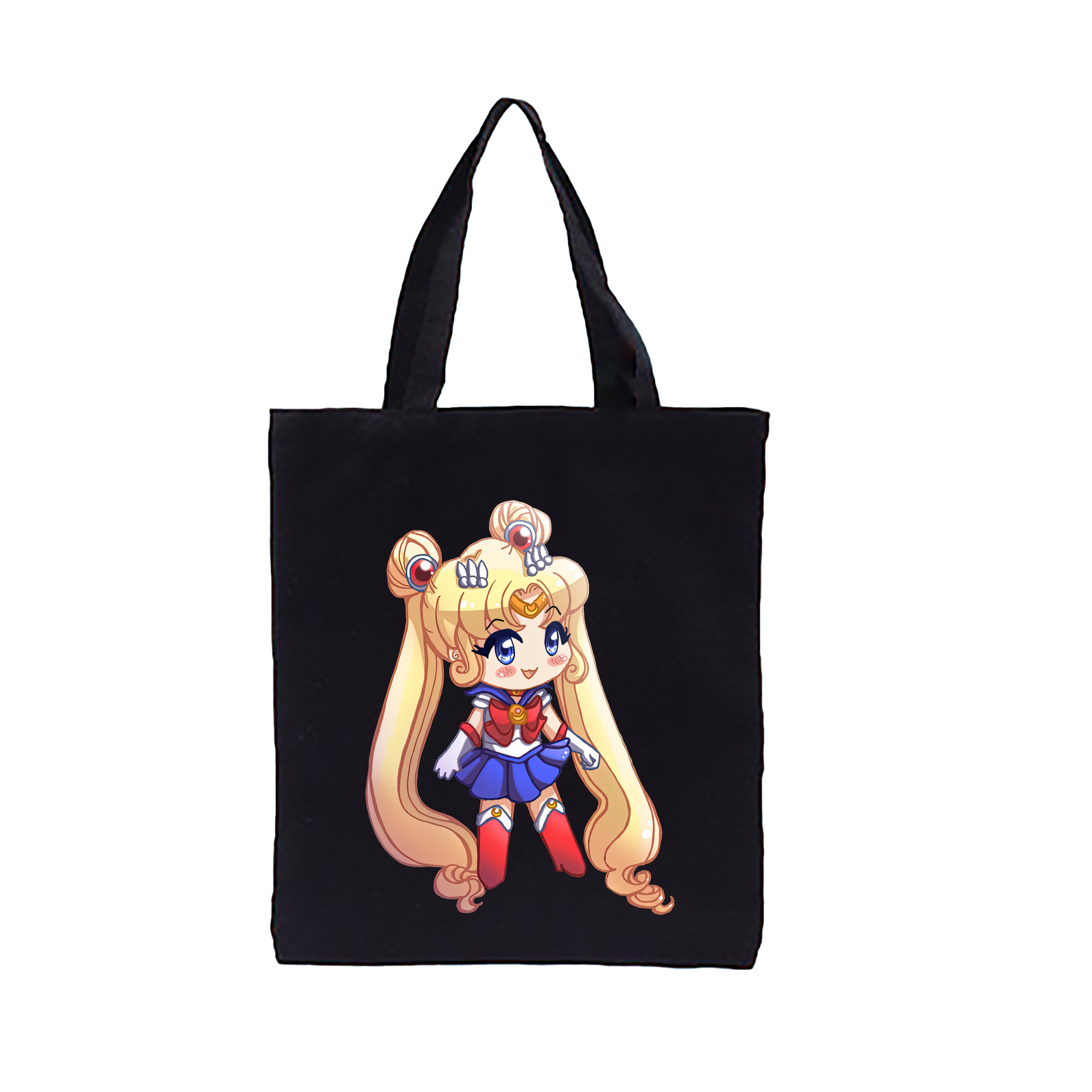 （画像用） 美少女戦士セーラームーン 月野 うさぎ つきの うさぎ Sailor Moon Tsukino Usagi 縦型キャンバス生地手提げバッグ　トートバッグ