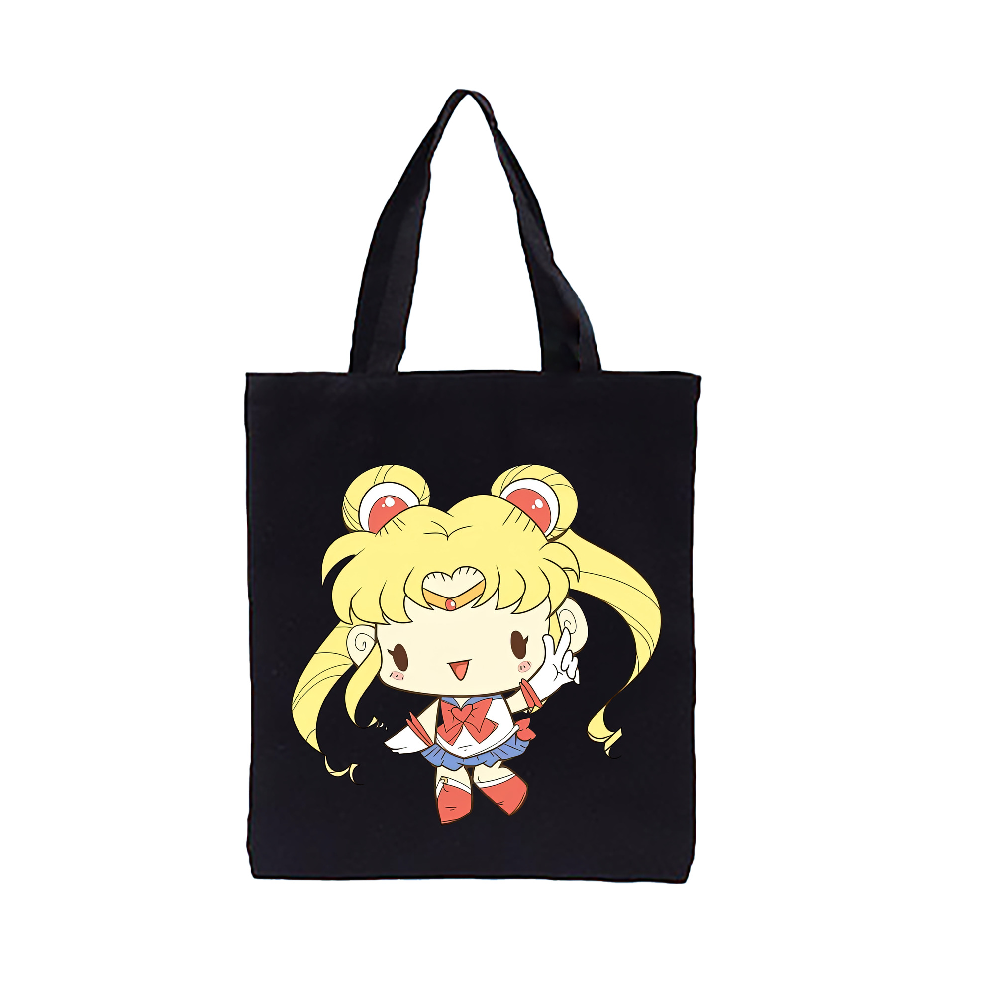 （画像用） 美少女戦士セーラームーン 月野 うさぎ つきの うさぎ Sailor Moon Tsukino Usagi 縦型キャンバス生地手提げバッグ　トートバッグ