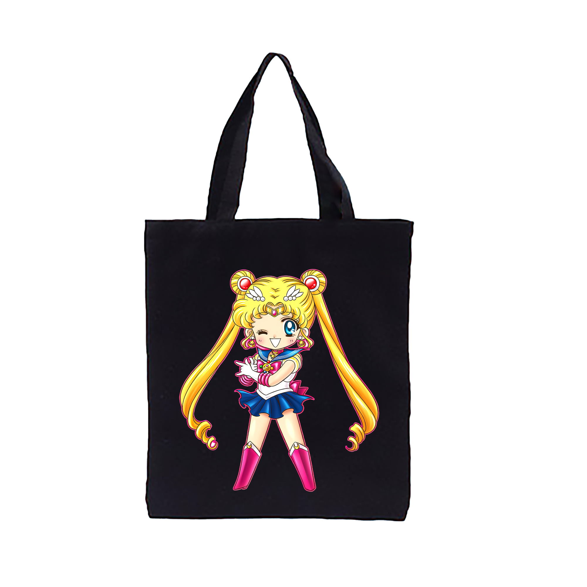 （画像用） 美少女戦士セーラームーン 月野 うさぎ つきの うさぎ Sailor Moon Tsukino Usagi 縦型キャンバス生地手提げバッグ　トートバッグ
