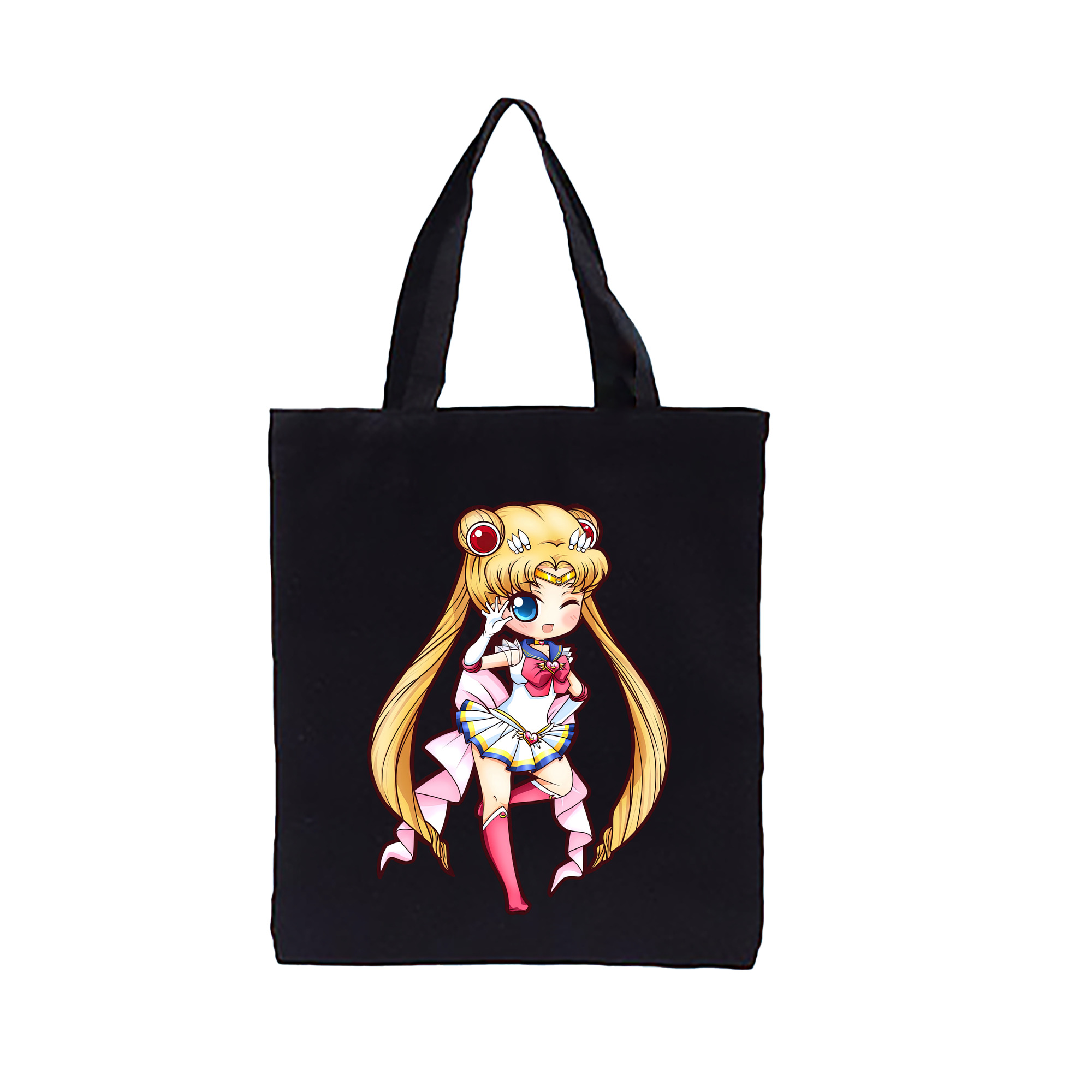 （画像用） 美少女戦士セーラームーン 月野 うさぎ つきの うさぎ Sailor Moon Tsukino Usagi 縦型キャンバス生地手提げバッグ　トートバッグ