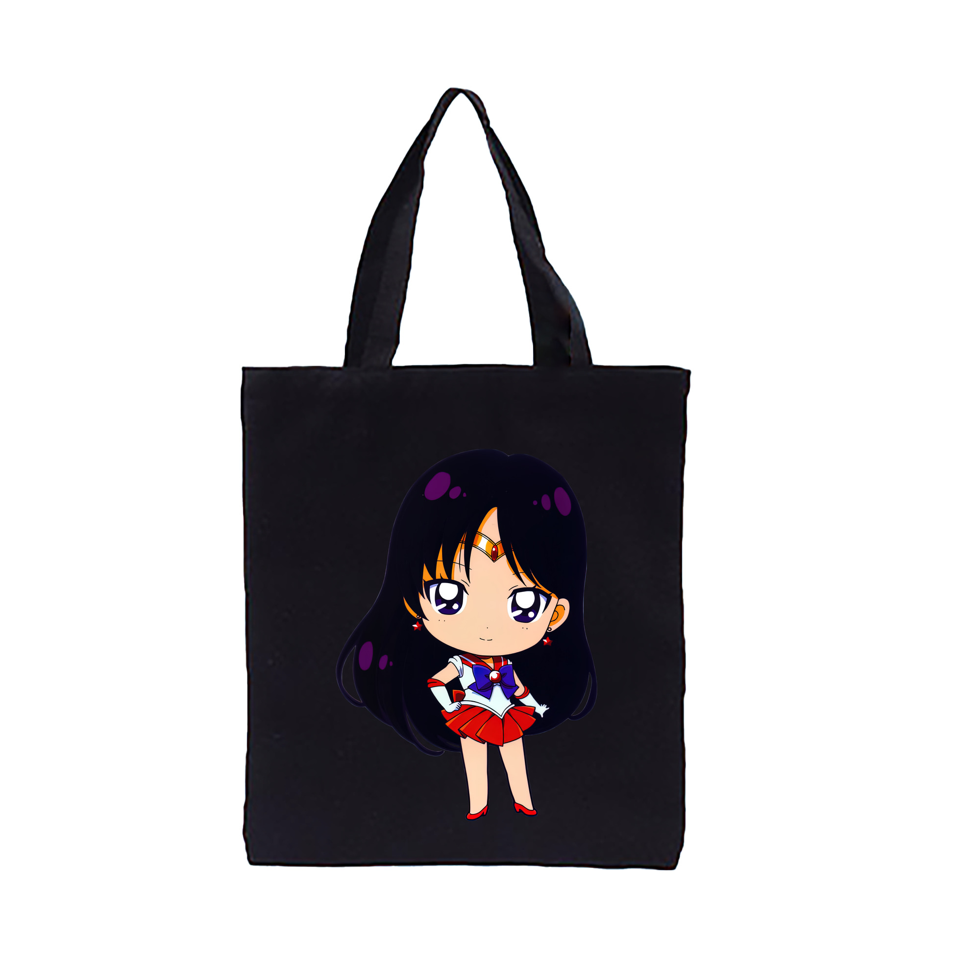 （画像用） 美少女戦士セーラームーン 火野レイ ひの レイ Sailor Moon Hino Rei （セーラーマーズ,Sailor Mars） 縦型キャンバス生地手提げバッグ　トートバッグ