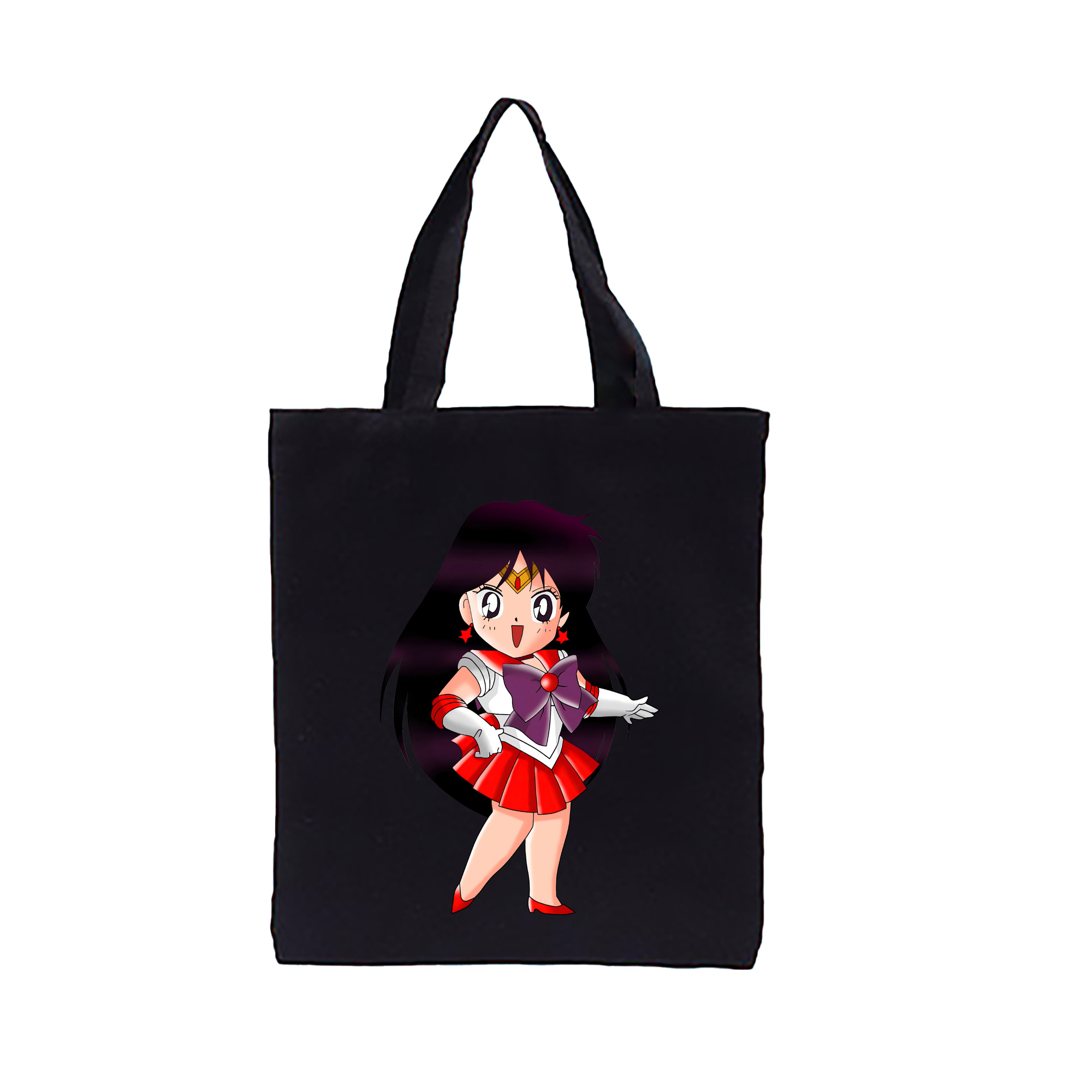 （画像用） 美少女戦士セーラームーン 火野レイ ひの レイ Sailor Moon Hino Rei （セーラーマーズ,Sailor Mars） 縦型キャンバス生地手提げバッグ　トートバッグ