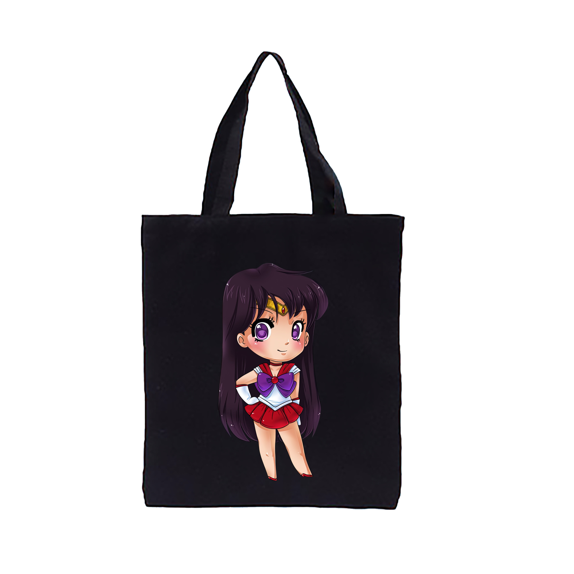 （画像用） 美少女戦士セーラームーン 火野レイ ひの レイ Sailor Moon Hino Rei （セーラーマーズ,Sailor Mars） 縦型キャンバス生地手提げバッグ　トートバッグ