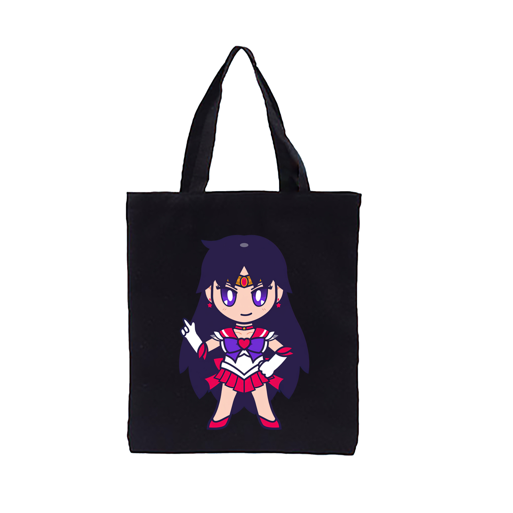 （画像用） 美少女戦士セーラームーン 火野レイ ひの レイ Sailor Moon Hino Rei （セーラーマーズ,Sailor Mars） 縦型キャンバス生地手提げバッグ　トートバッグ