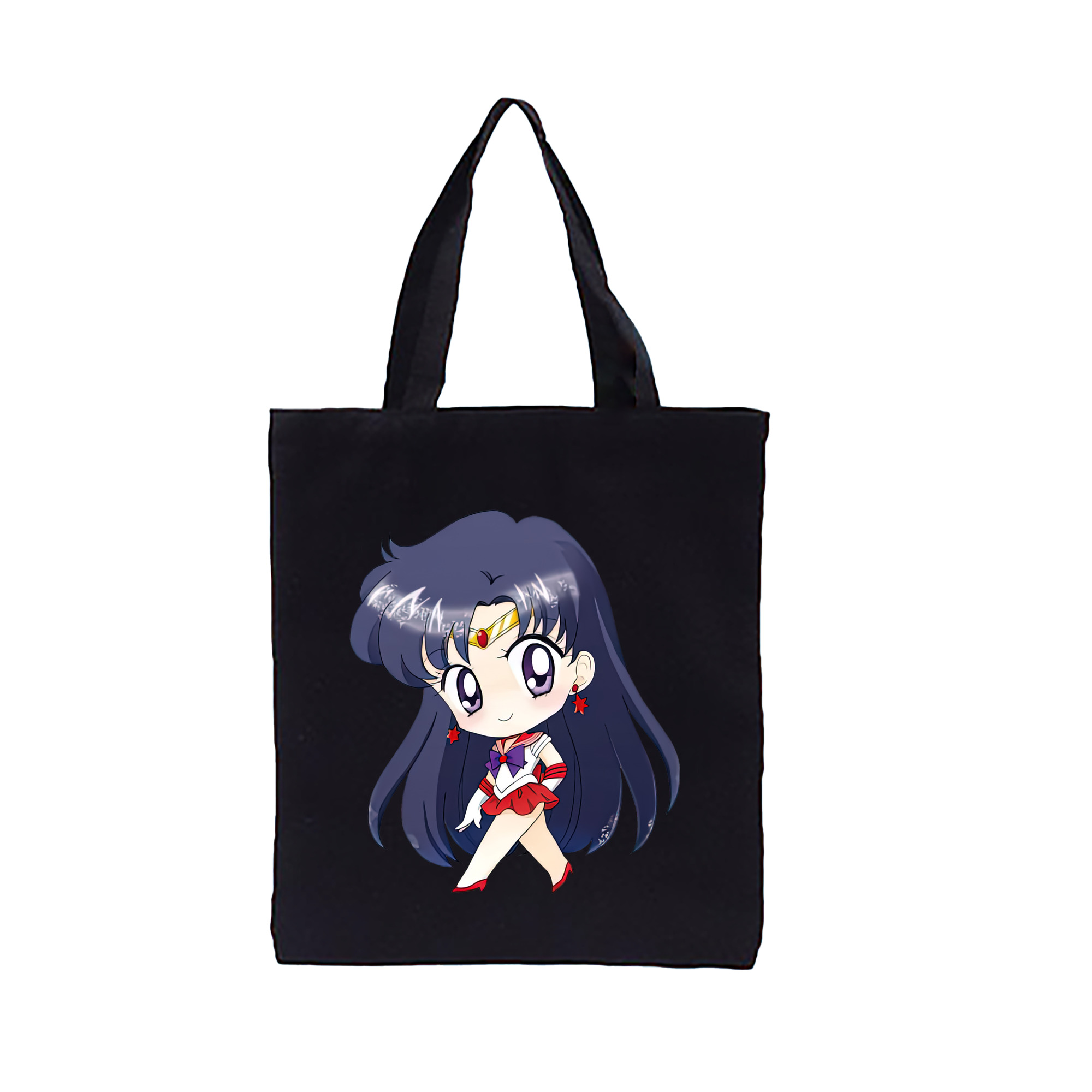 （画像用） 美少女戦士セーラームーン 火野レイ ひの レイ Sailor Moon Hino Rei （セーラーマーズ,Sailor Mars） 縦型キャンバス生地手提げバッグ　トートバッグ