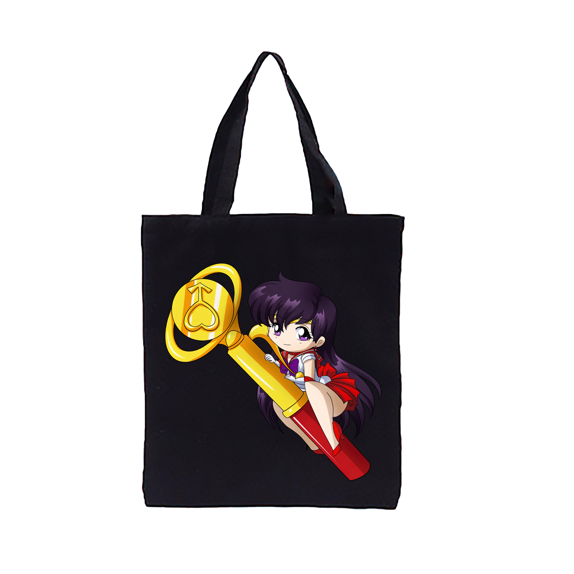 （画像用） 美少女戦士セーラームーン 火野レイ ひの レイ Sailor Moon Hino Rei （セーラーマーズ,Sailor Mars） 縦型キャンバス生地手提げバッグ　トートバッグ