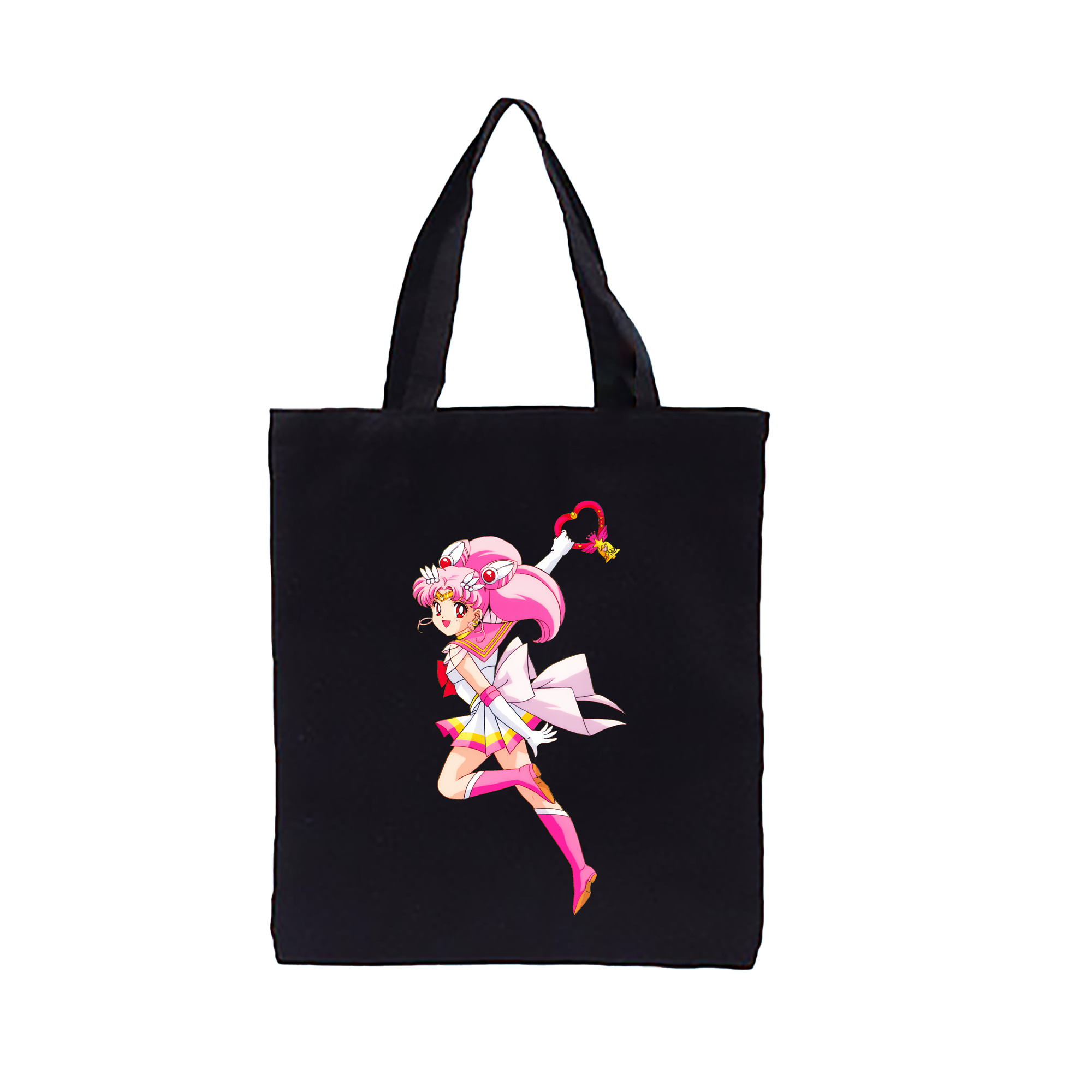 （画像用） 美少女戦士セーラームーン ちびうさ Sailor Moon Chibiusa Tsukino Usagi Small Lady Serenity 縦型キャンバス生地手提げバッグ　トートバッグ