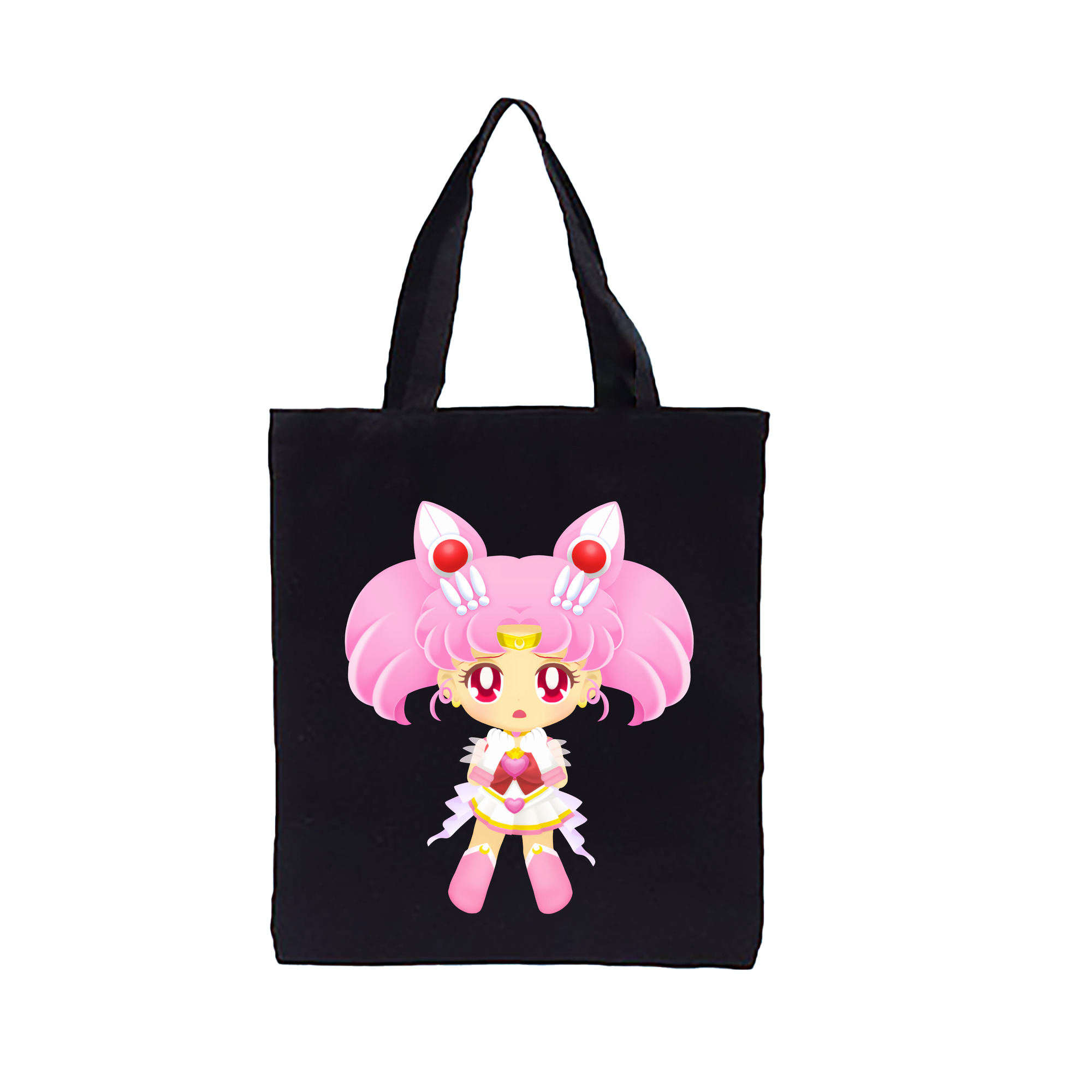 （画像用） 美少女戦士セーラームーン ちびうさ Sailor Moon Chibiusa Tsukino Usagi Small Lady Serenity 縦型キャンバス生地手提げバッグ　トートバッグ