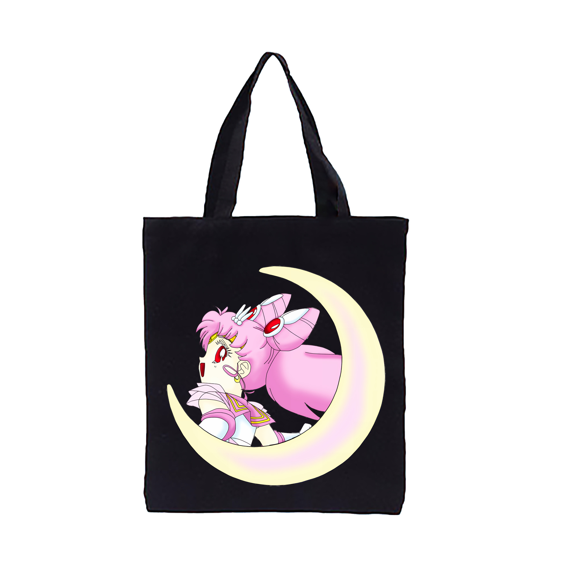 （画像用） 美少女戦士セーラームーン ちびうさ Sailor Moon Chibiusa Tsukino Usagi Small Lady Serenity 縦型キャンバス生地手提げバッグ　トートバッグ