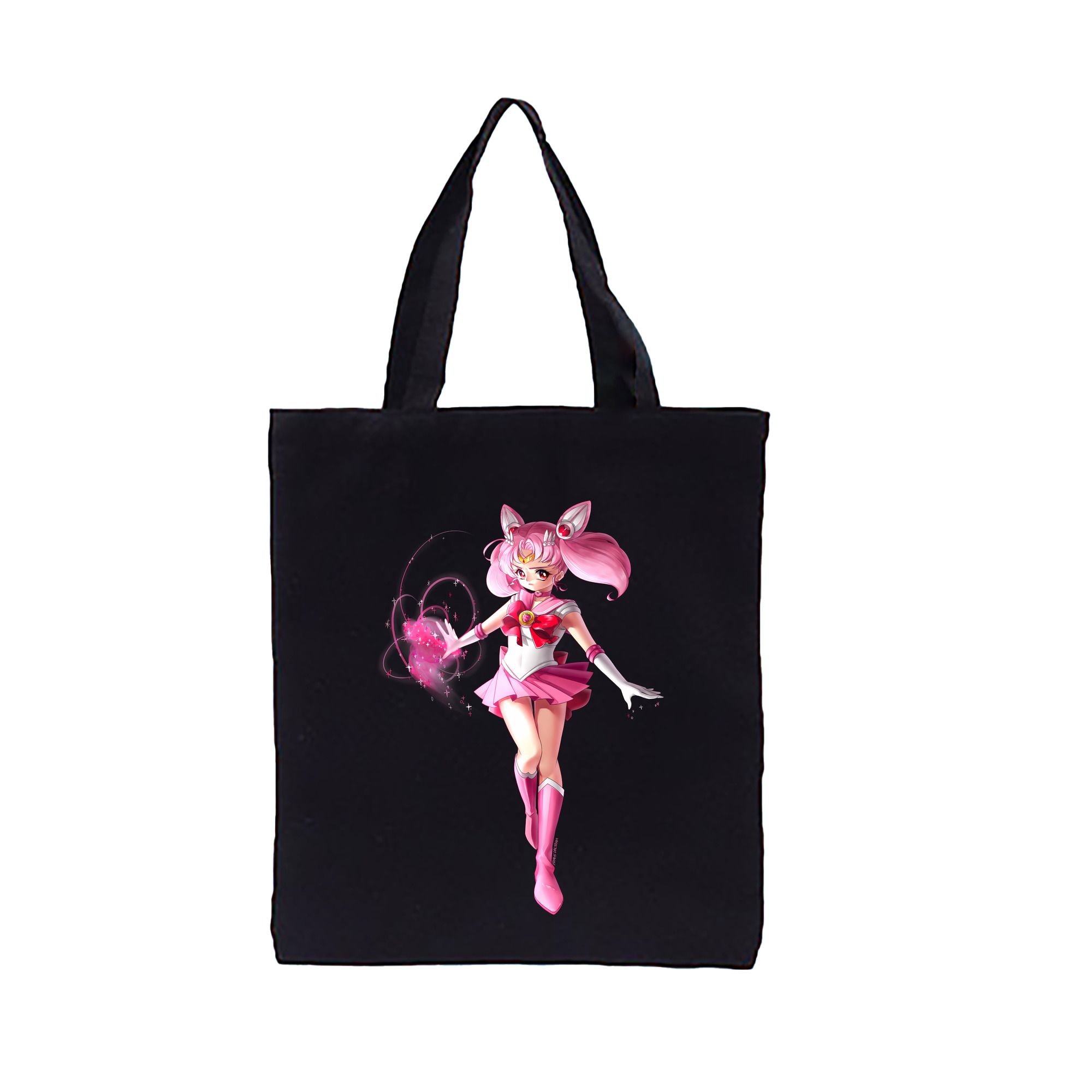 （画像用） 美少女戦士セーラームーン ちびうさ Sailor Moon Chibiusa Tsukino Usagi Small Lady Serenity 縦型キャンバス生地手提げバッグ　トートバッグ