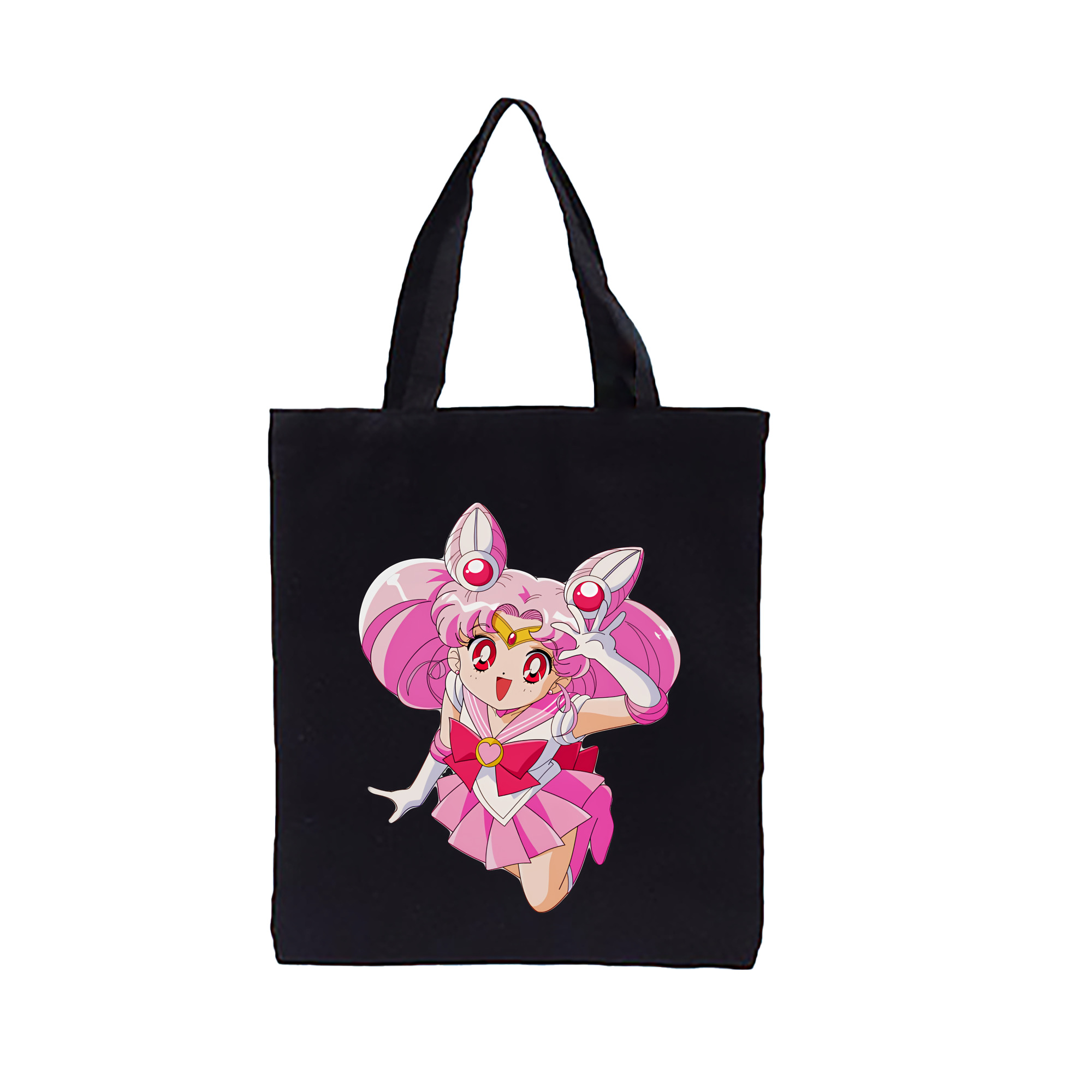 （画像用） 美少女戦士セーラームーン ちびうさ Sailor Moon Chibiusa Tsukino Usagi Small Lady Serenity 縦型キャンバス生地手提げバッグ　トートバッグ