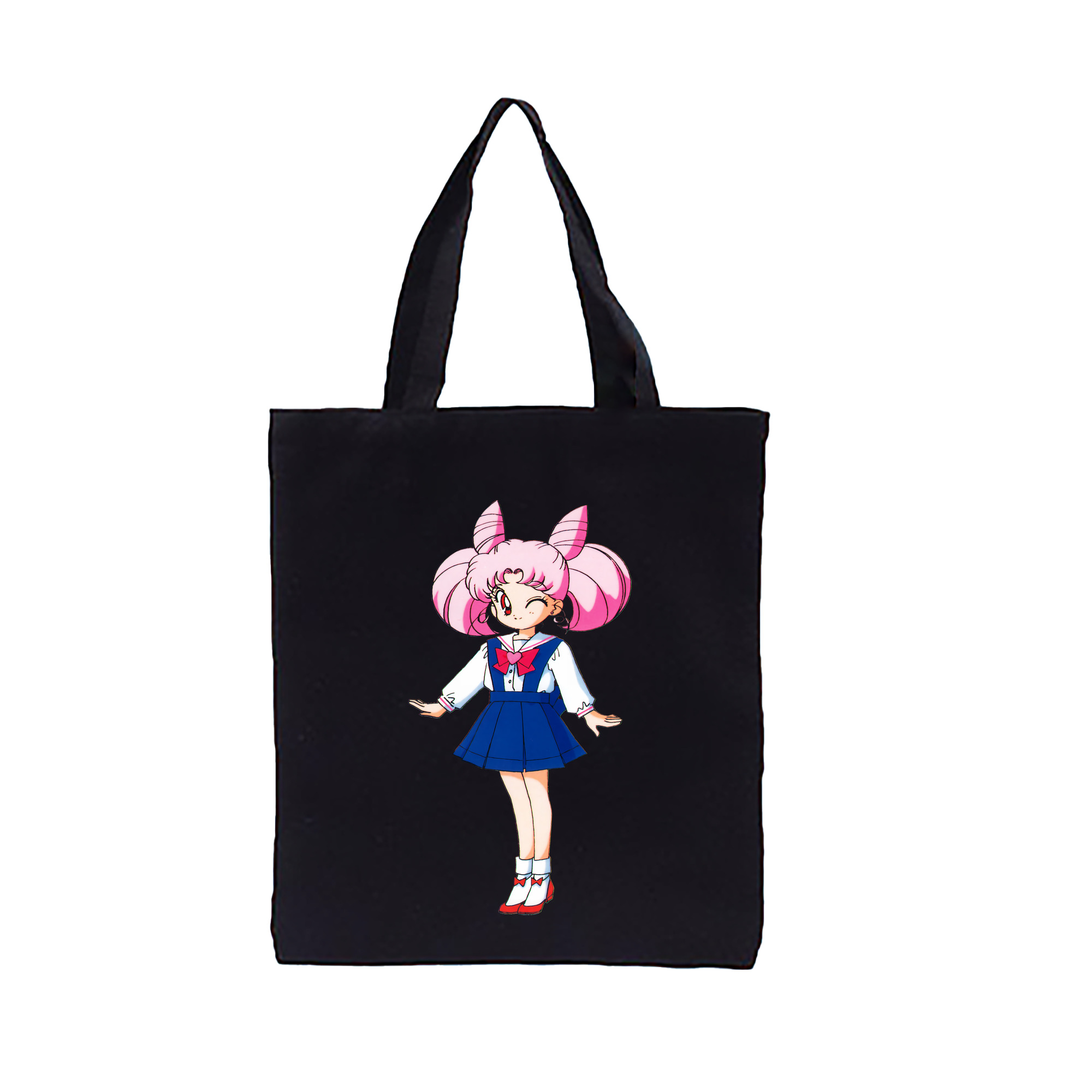 （画像用） 美少女戦士セーラームーン ちびうさ Sailor Moon Chibiusa Tsukino Usagi Small Lady Serenity 縦型キャンバス生地手提げバッグ　トートバッグ