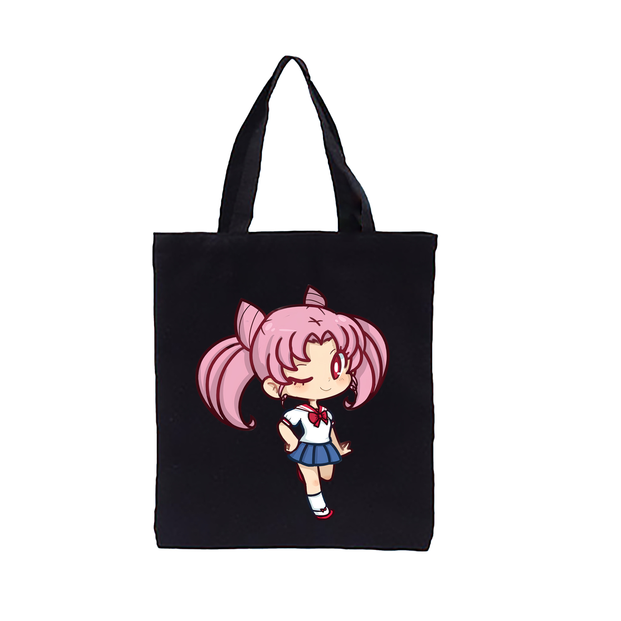 （画像用） 美少女戦士セーラームーン ちびうさ Sailor Moon Chibiusa Tsukino Usagi Small Lady Serenity 縦型キャンバス生地手提げバッグ　トートバッグ