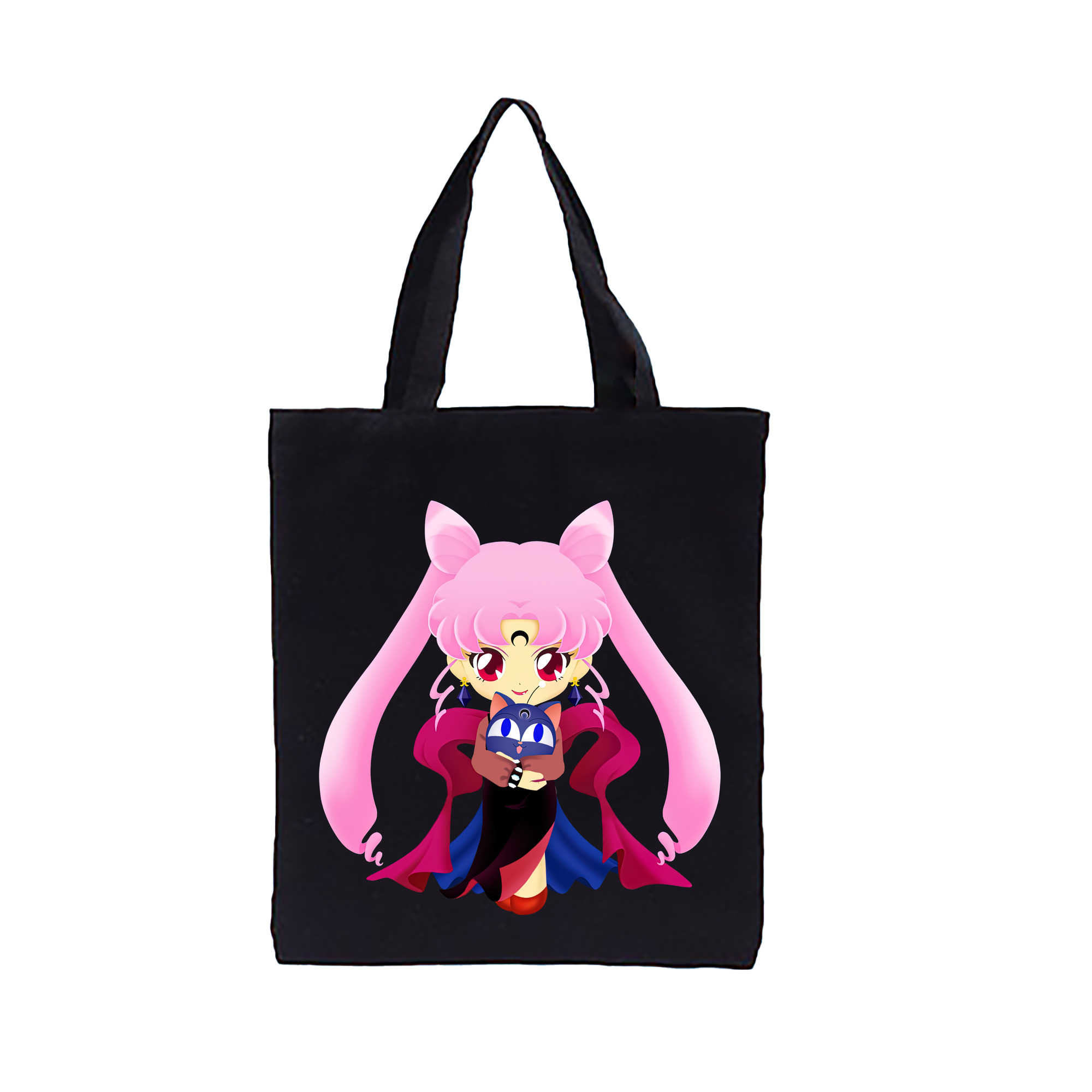 （画像用） 美少女戦士セーラームーン ちびうさ Sailor Moon Chibiusa Tsukino Usagi Small Lady Serenity 縦型キャンバス生地手提げバッグ　トートバッグ