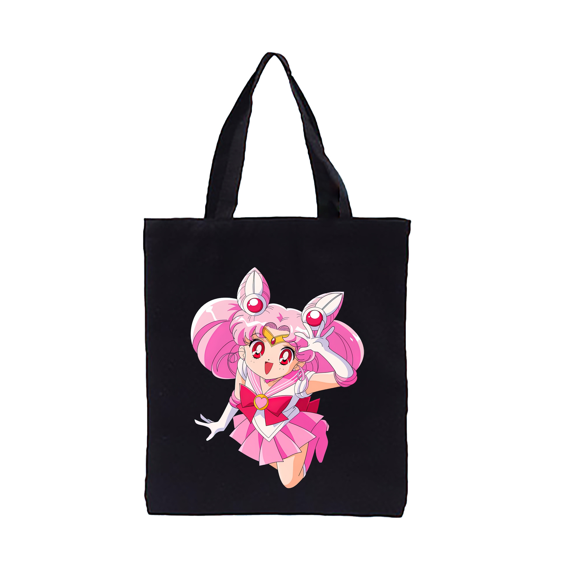 （画像用） 美少女戦士セーラームーン ちびうさ Sailor Moon Chibiusa Tsukino Usagi Small Lady Serenity 縦型キャンバス生地手提げバッグ　トートバッグ