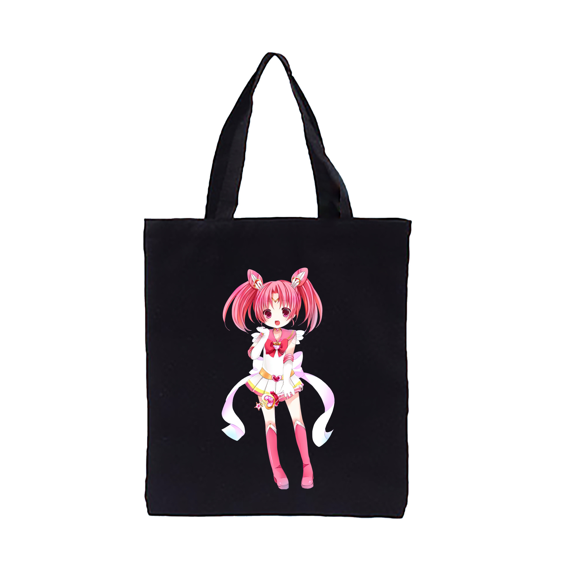 （画像用） 美少女戦士セーラームーン ちびうさ Sailor Moon Chibiusa Tsukino Usagi Small Lady Serenity 縦型キャンバス生地手提げバッグ　トートバッグ