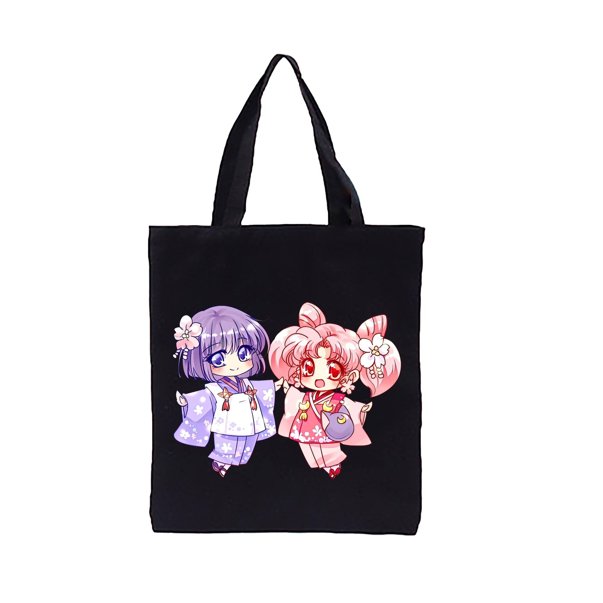 （画像用） 美少女戦士セーラームーン ちびうさ Sailor Moon Chibiusa Tsukino Usagi Small Lady Serenity 縦型キャンバス生地手提げバッグ　トートバッグ