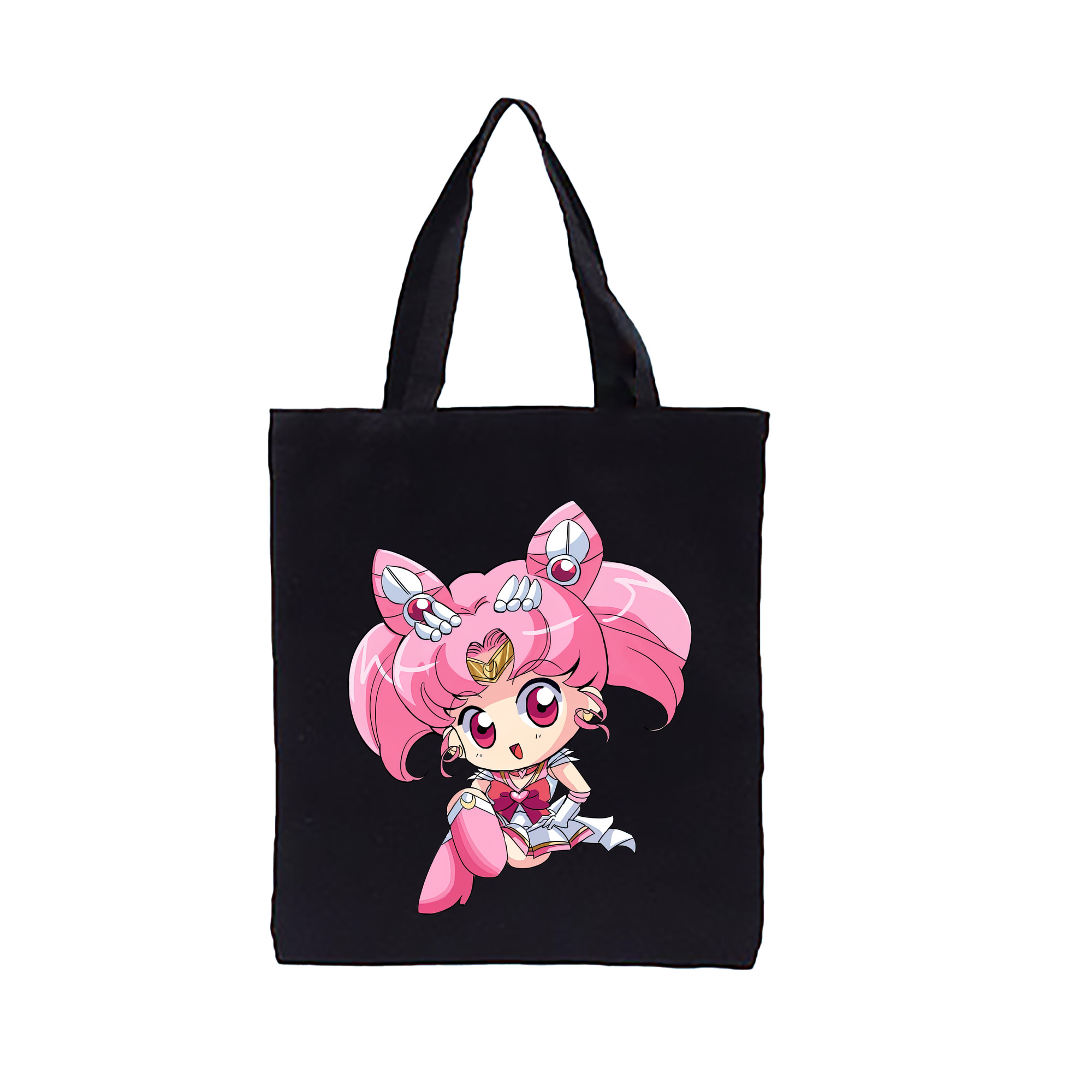 （画像用） 美少女戦士セーラームーン ちびうさ Sailor Moon Chibiusa Tsukino Usagi Small Lady Serenity 縦型キャンバス生地手提げバッグ　トートバッグ