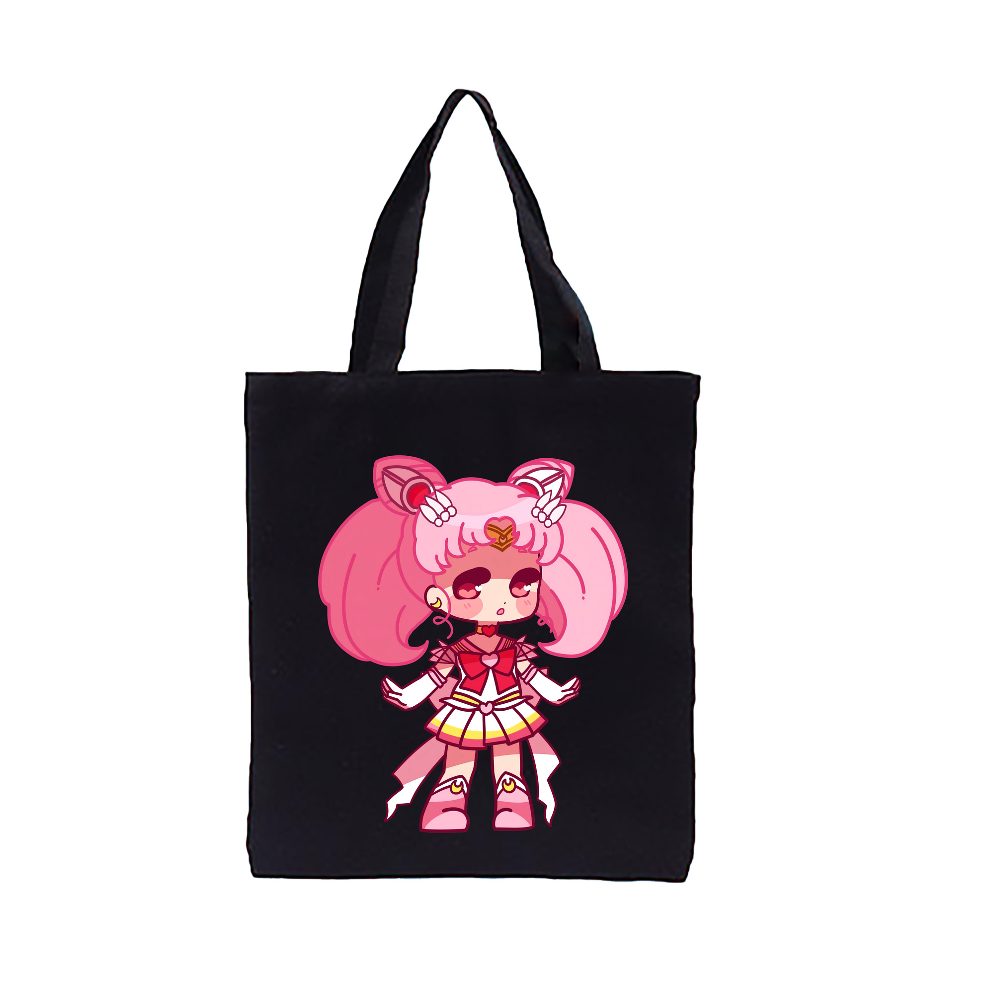 （画像用） 美少女戦士セーラームーン ちびうさ Sailor Moon Chibiusa Tsukino Usagi Small Lady Serenity 縦型キャンバス生地手提げバッグ　トートバッグ