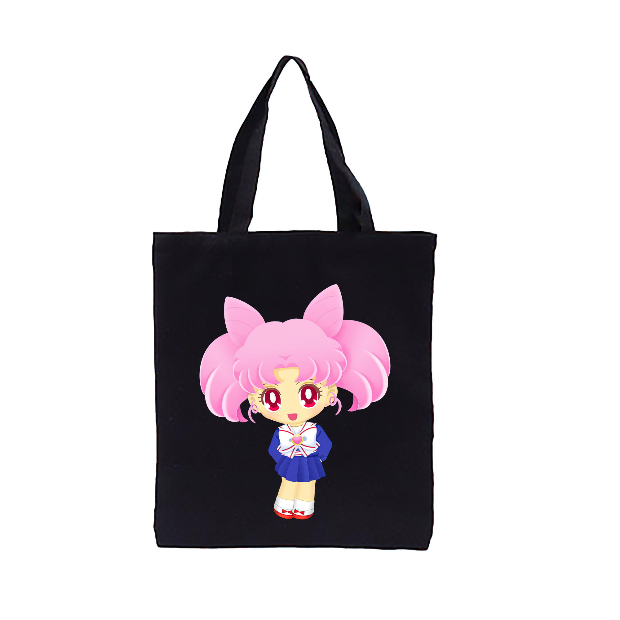 （画像用） 美少女戦士セーラームーン ちびうさ Sailor Moon Chibiusa Tsukino Usagi Small Lady Serenity 縦型キャンバス生地手提げバッグ　トートバッグ
