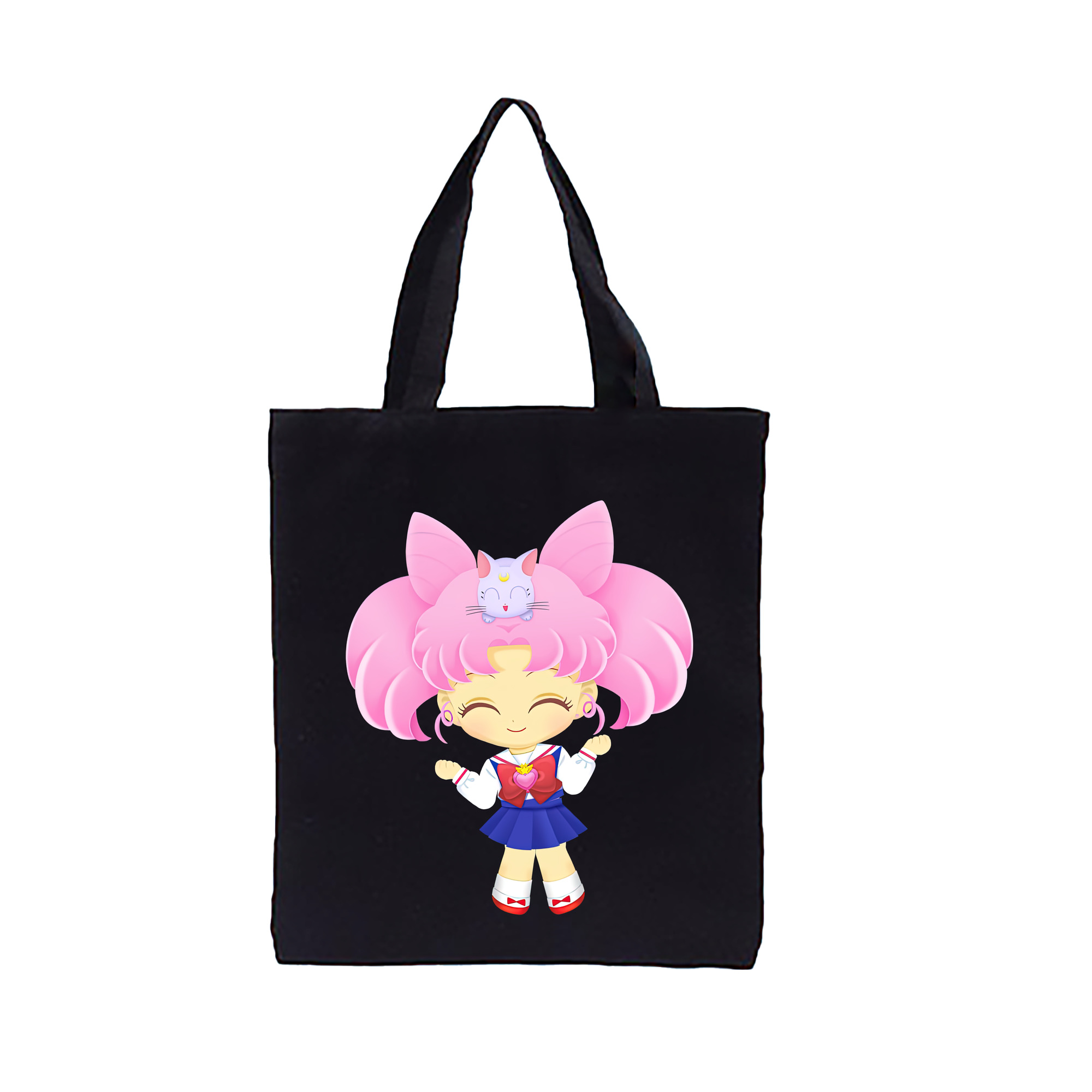 （画像用） 美少女戦士セーラームーン ちびうさ Sailor Moon Chibiusa Tsukino Usagi Small Lady Serenity 縦型キャンバス生地手提げバッグ　トートバッグ