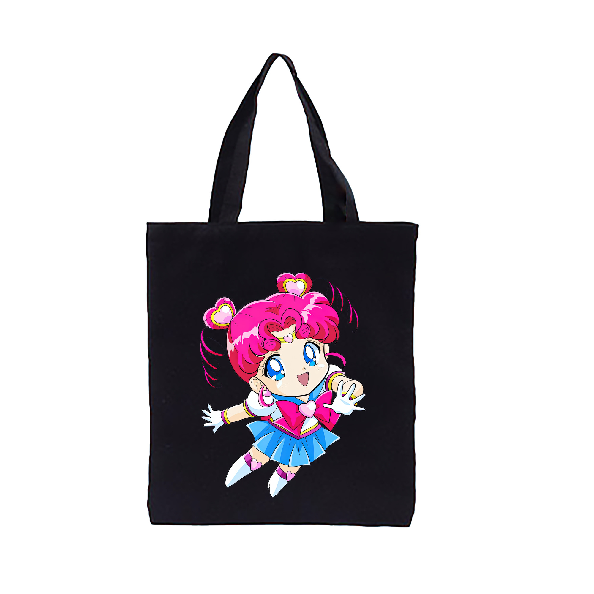 （画像用） 美少女戦士セーラームーン ちびうさ Sailor Moon Chibiusa Tsukino Usagi Small Lady Serenity 縦型キャンバス生地手提げバッグ　トートバッグ