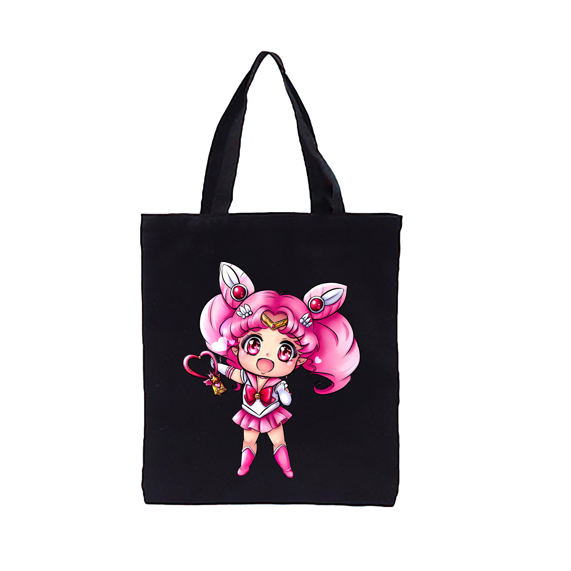 （画像用） 美少女戦士セーラームーン ちびうさ Sailor Moon Chibiusa Tsukino Usagi Small Lady Serenity 縦型キャンバス生地手提げバッグ　トートバッグ
