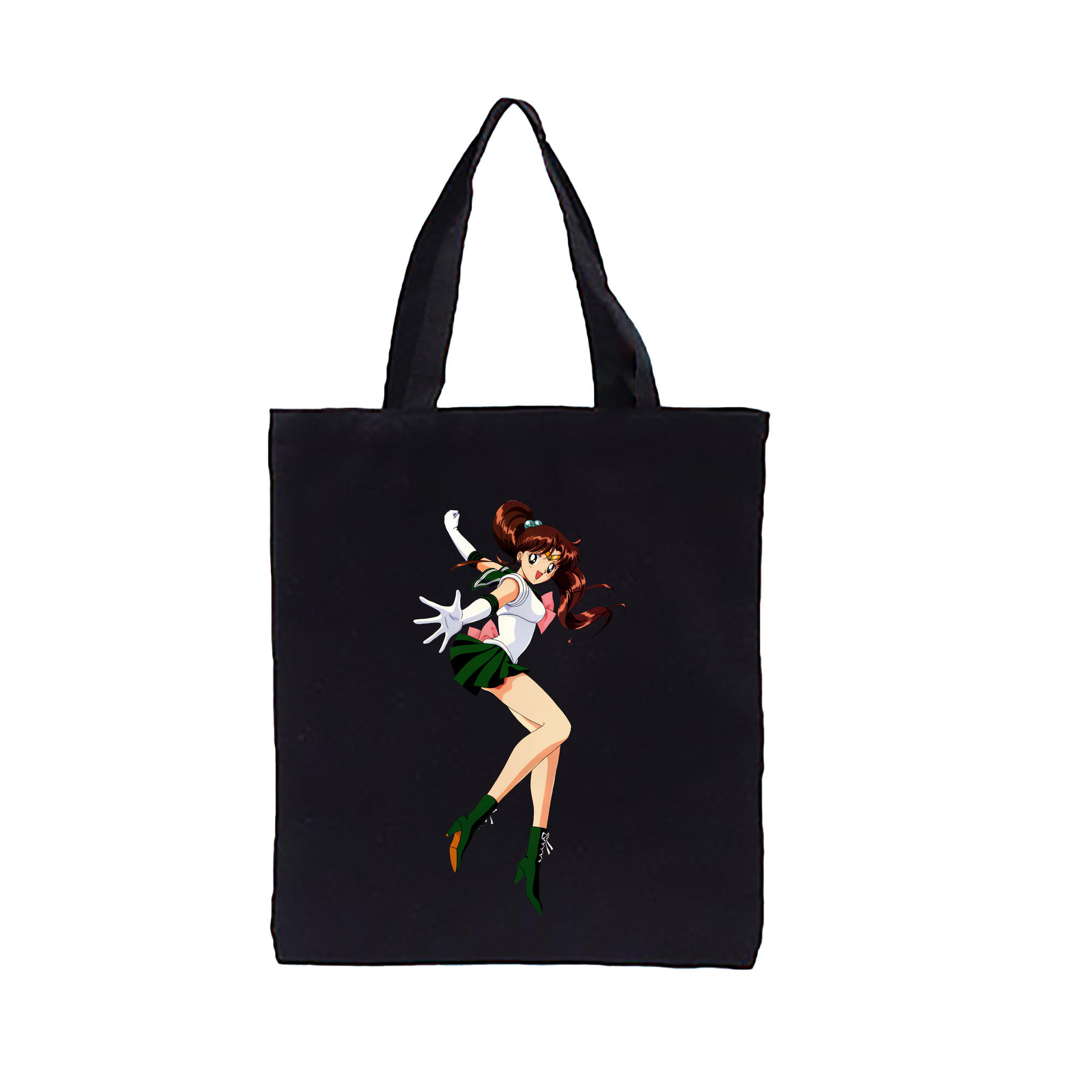 （画像用） 美少女戦士セーラームーン 木野 まこと きの まこと Sailor Moon Kino Makoto （セーラージュピター；Sailor Jupiter） 縦型キャンバス生地手提げバッグ　トートバッグ