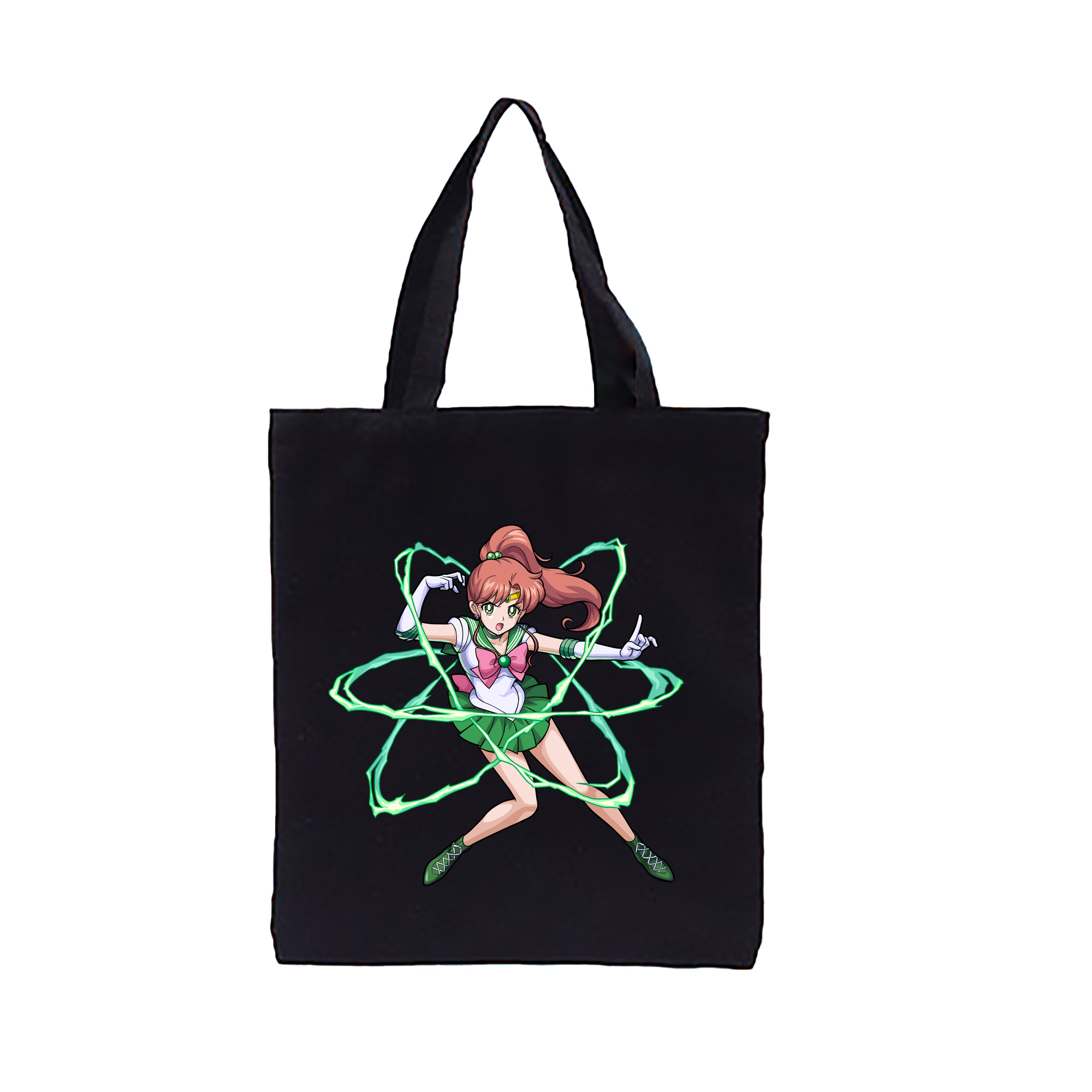 （画像用） 美少女戦士セーラームーン 木野 まこと きの まこと Sailor Moon Kino Makoto （セーラージュピター；Sailor Jupiter） 縦型キャンバス生地手提げバッグ　トートバッグ